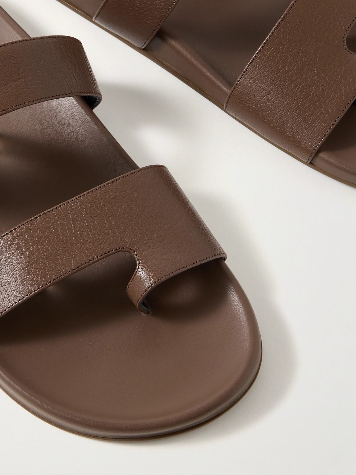The Row Hugh Full-grain Leather Sandals
