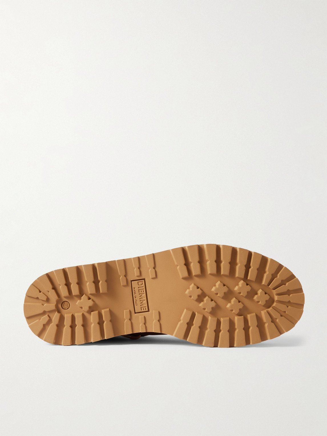 Diemme Cornaro Suede-trimmed Full-grain Leather Sneakers In Brown