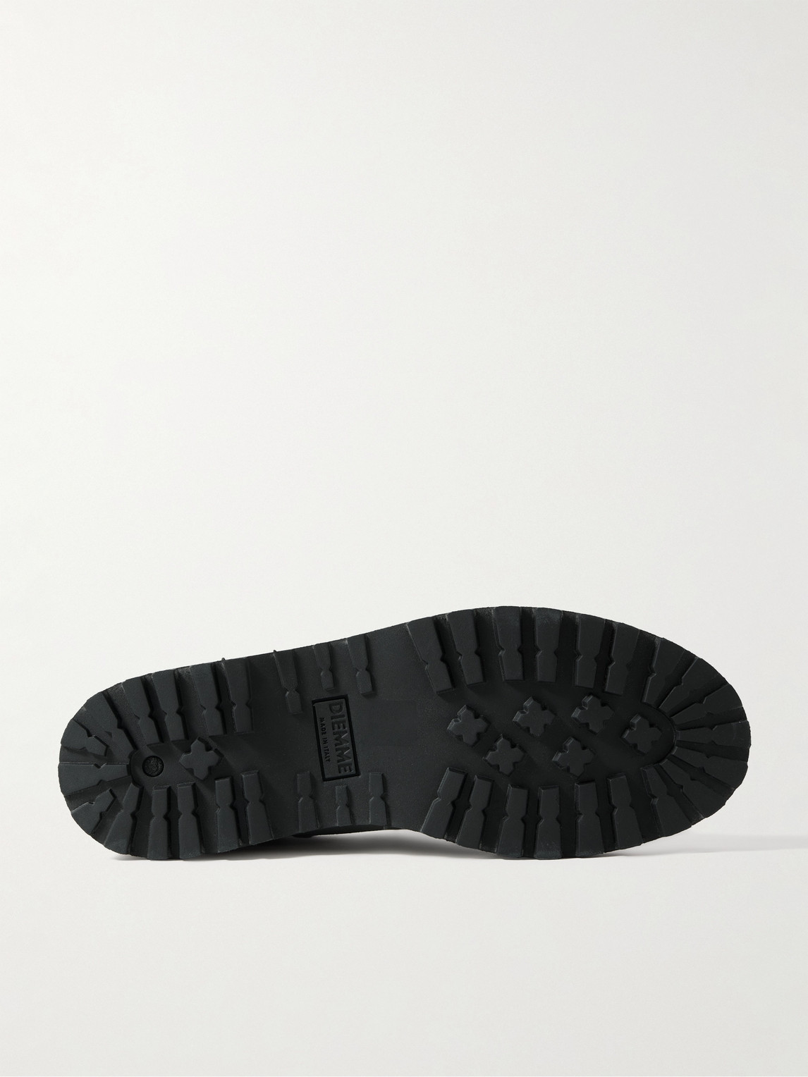 Diemme Cornaro Rubber And Nubuck-trimmed Suede Boots In Gray