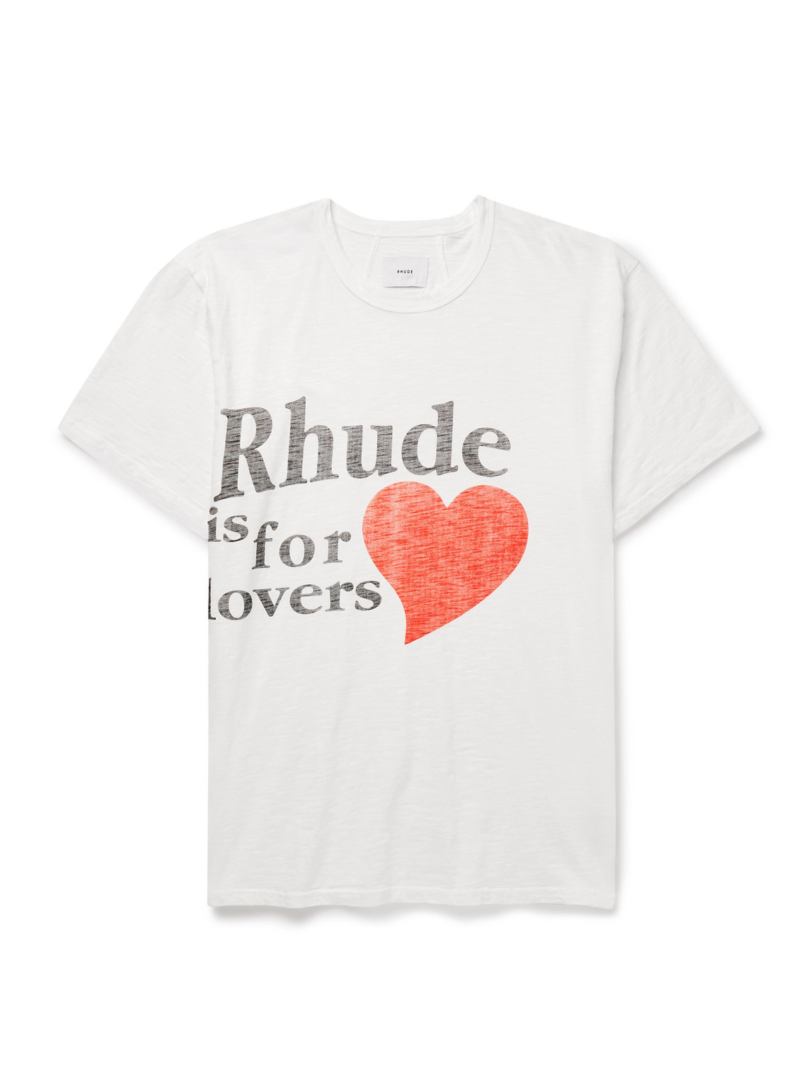 RHUDE タバコ ロゴ プリント コットン Tシャツ 人気 Rhude - Tobacco Logo-Print Cotton-Jersey T-Shirt - Curated