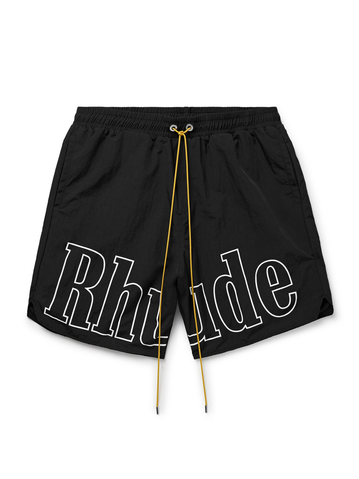 Straight-Leg Logo-Print Nylon Drawstring Shorts