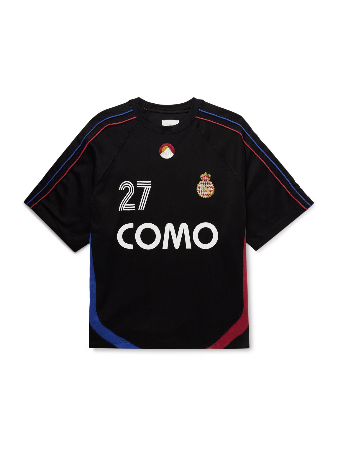 Como 1907 Embroidered Printed Cotton-Blend Jersey T-Shirt