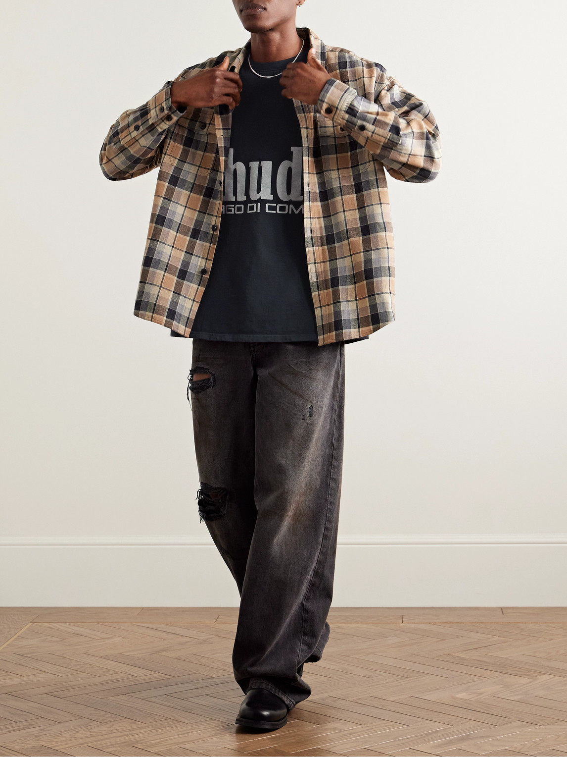 RHUDE Racing Crest ロゴ プリント コットン Tシャツ 限定品 Rhude - Racing Crest Logo-Print Cotton-Jersey T-Shirt