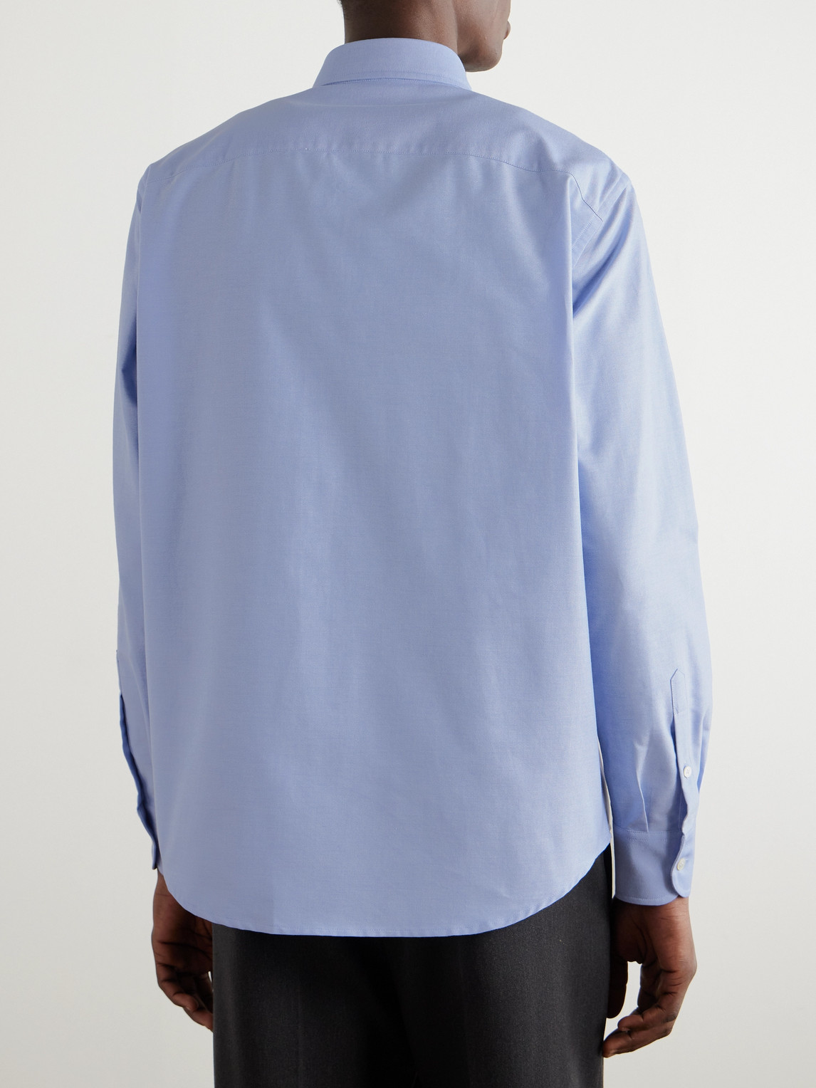 Valentino Camicia Maniche Lunghe Vlogo Signature Shirts Light Blue In Blue