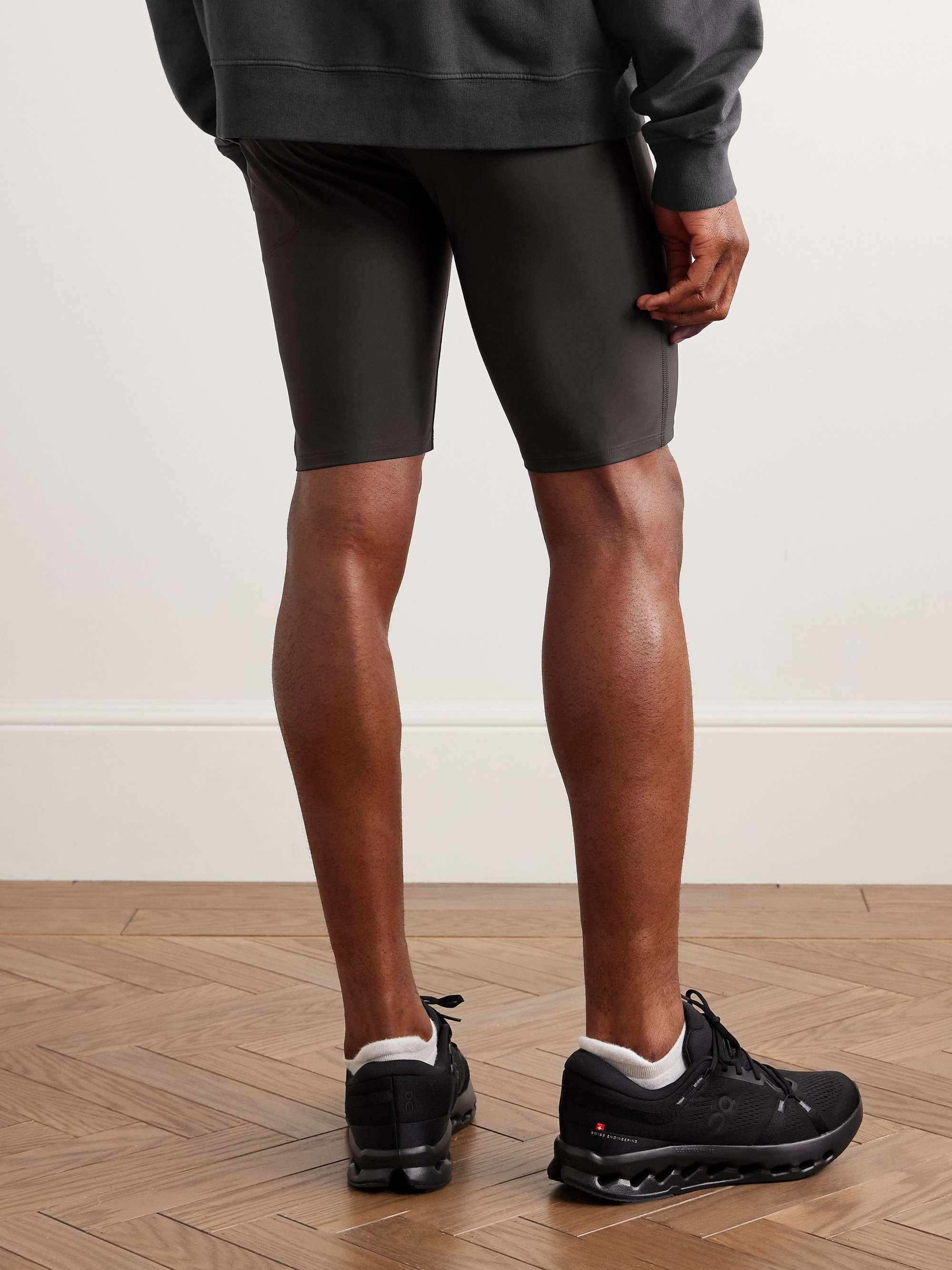 DISTRICT VISION TomTom Speed Tight Stretch Tech-Shell Running Shorts