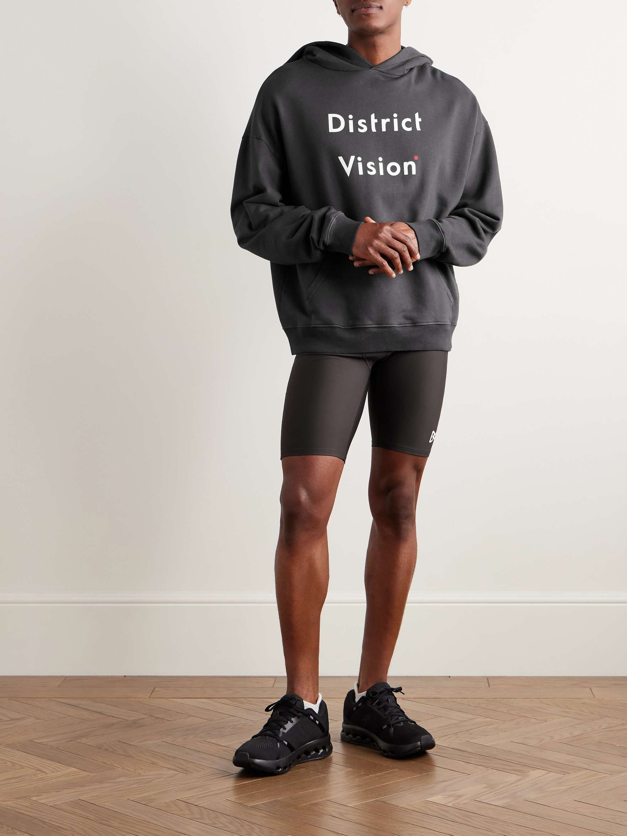 DISTRICT VISION TomTom Speed Tight Stretch Tech-Shell Running Shorts