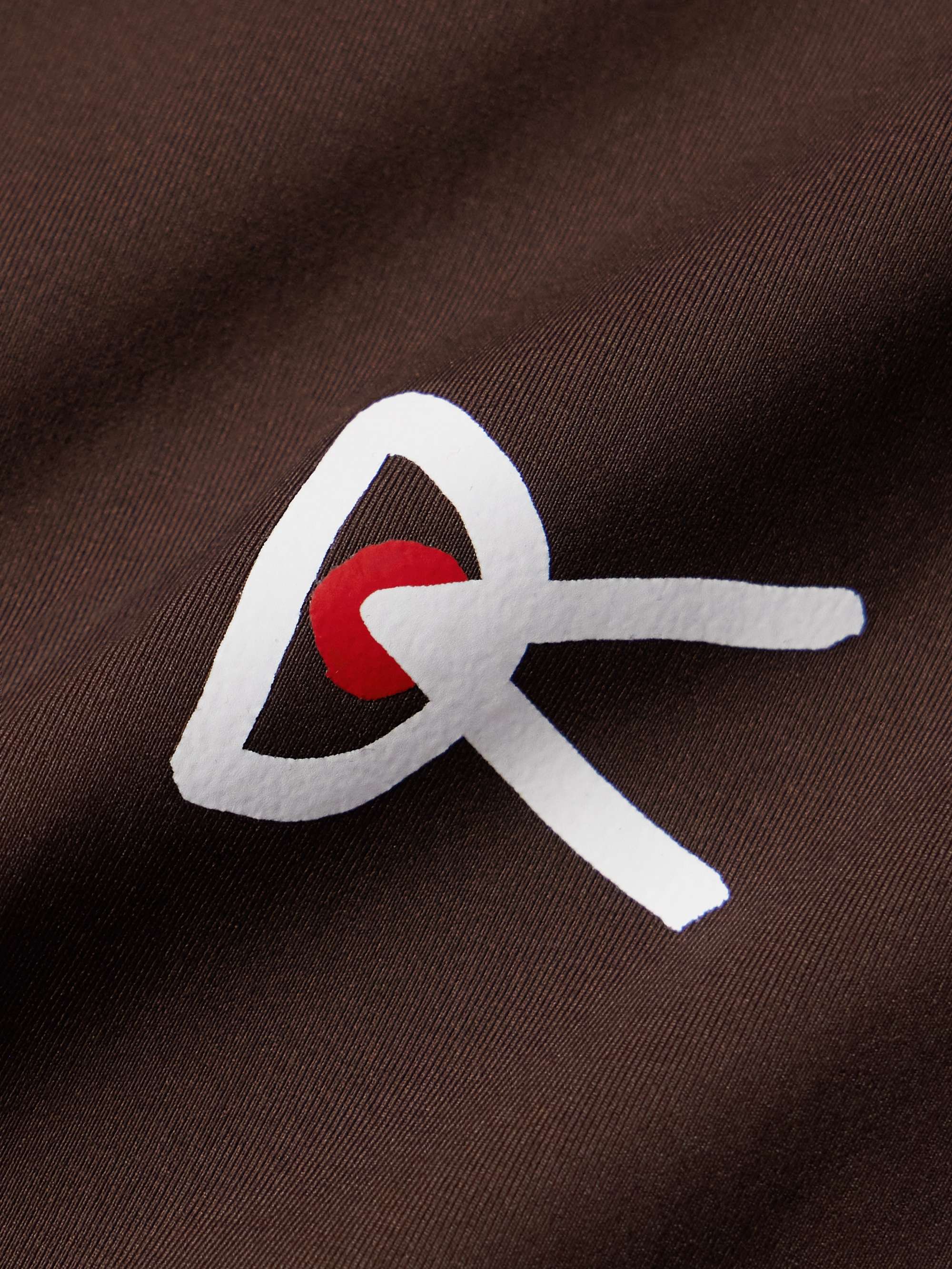 DISTRICT VISION Logo-Print Stretch-Jersey Running T-Shirt