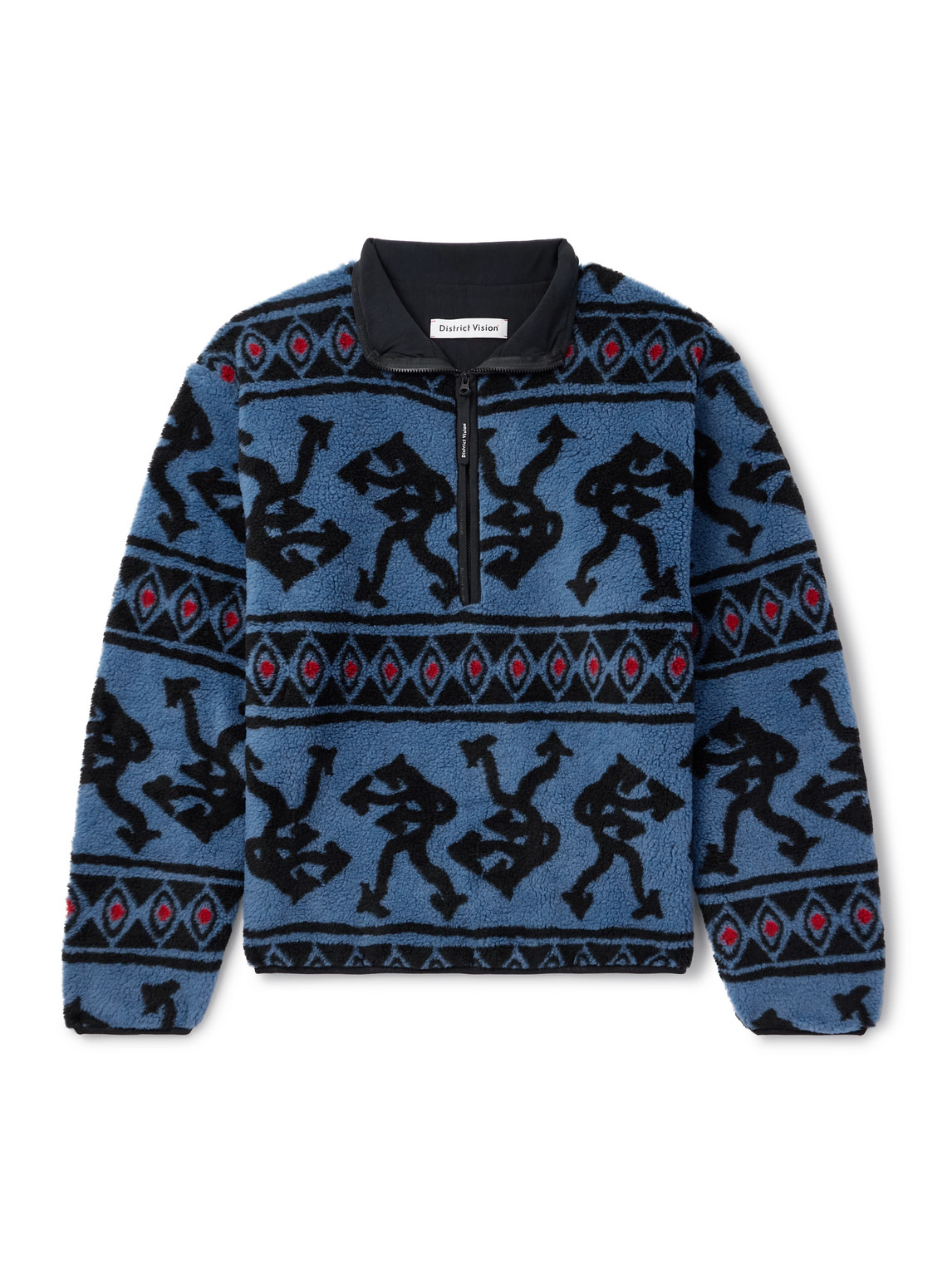 District Vision Printed Fleece Half-zip Sweatshirt