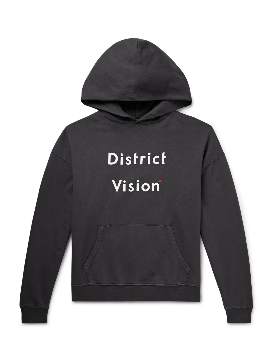 District Vision California Logo-print Stone-washed Cotton-jersey Hoodie