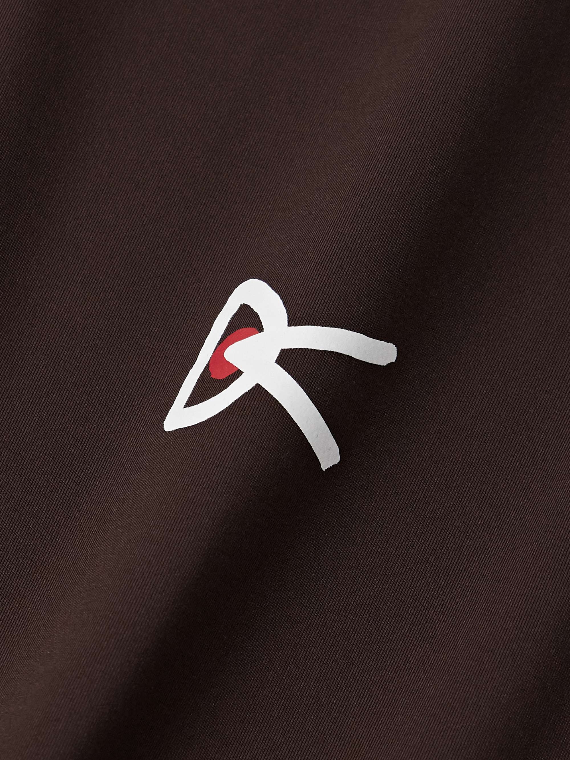 DISTRICT VISION Logo-Print Stretch-Jersey Running T-Shirt