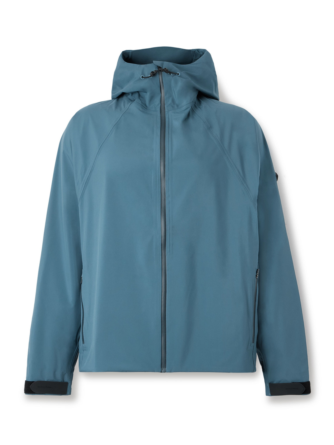 District Vision Logo-appliquéd Shell Hooded Jacket