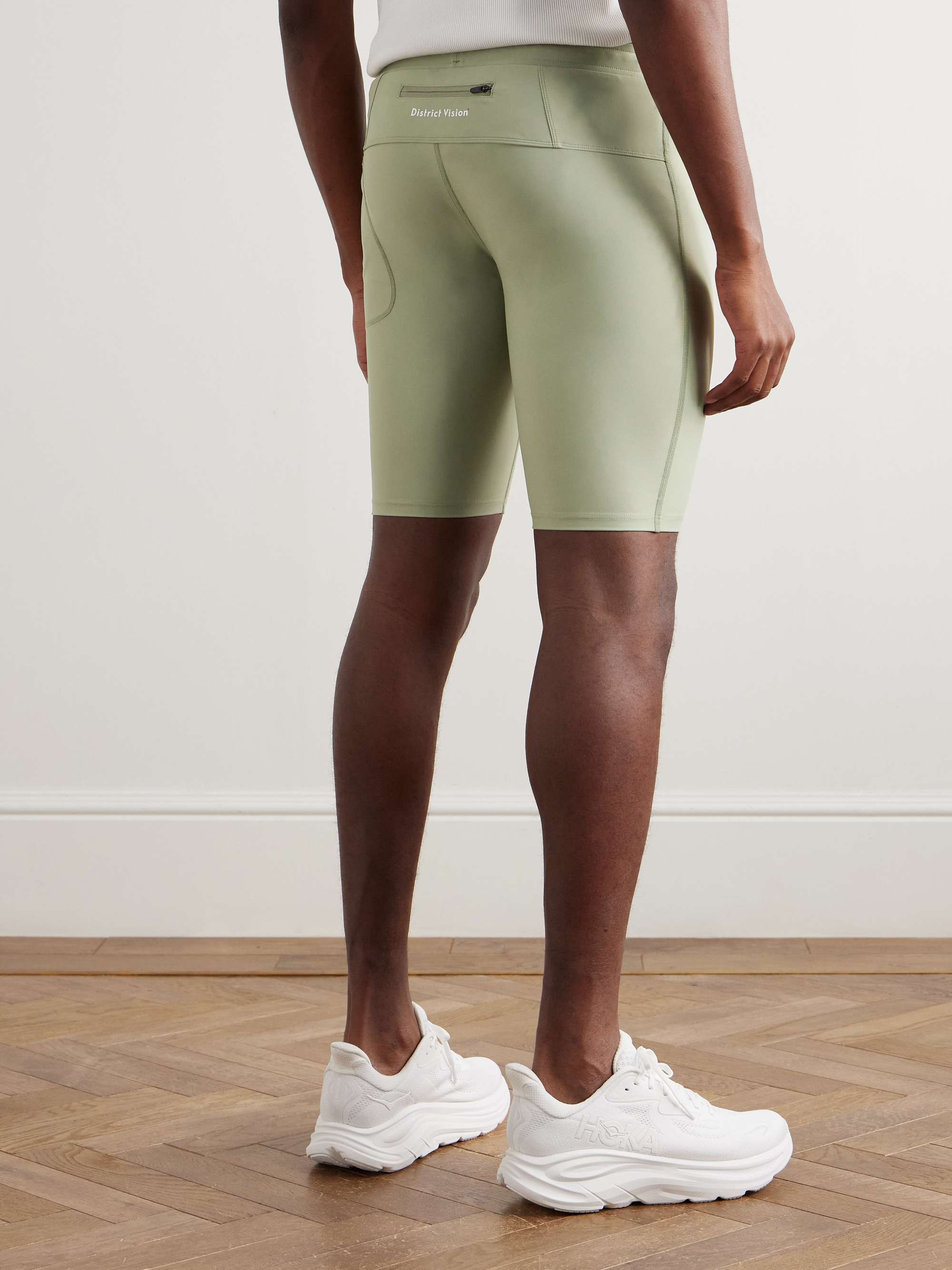 DISTRICT VISION TomTom Speed Tight Stretch Tech-Shell Running Shorts