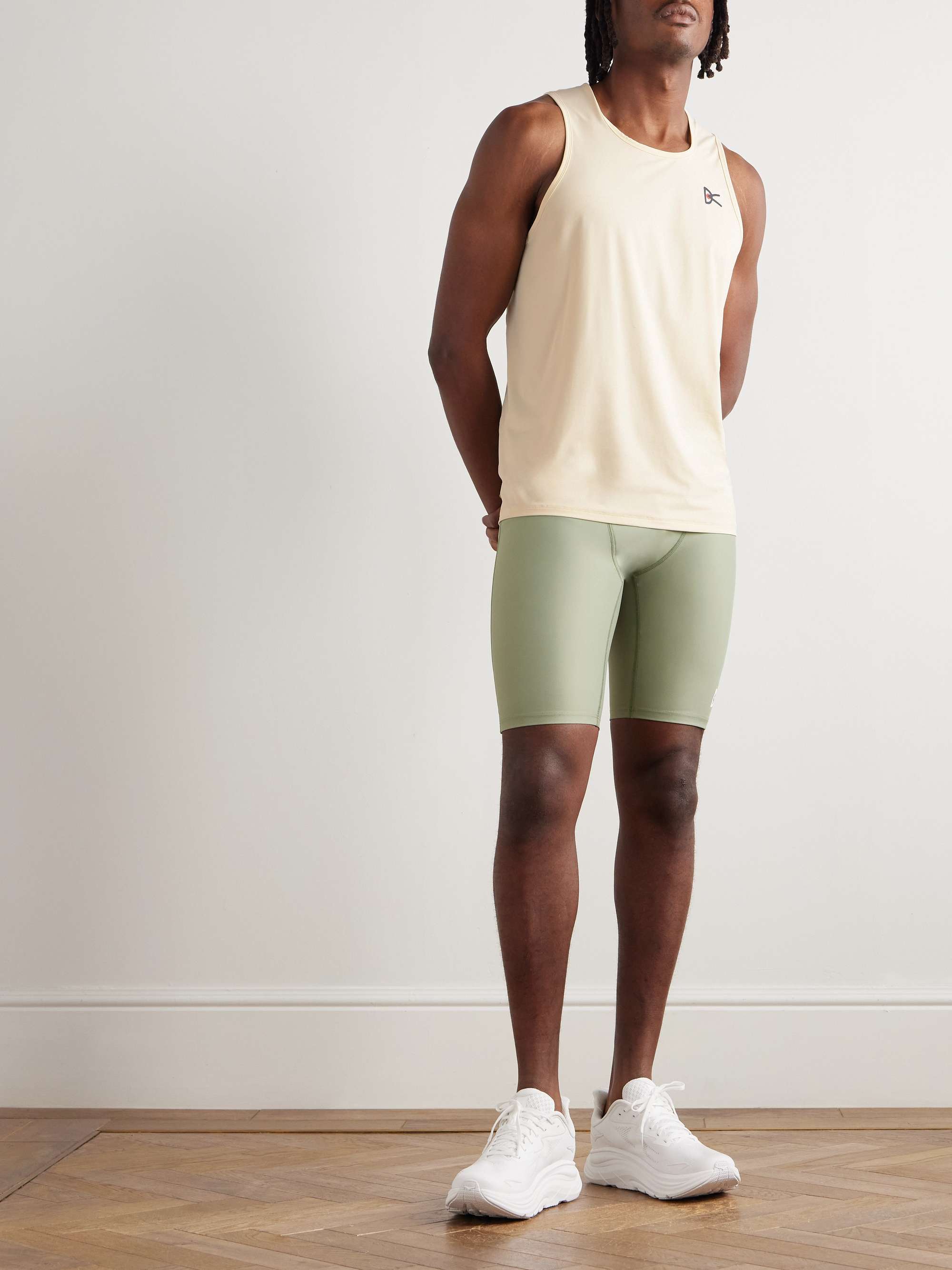 DISTRICT VISION TomTom Speed Tight Stretch Tech-Shell Running Shorts