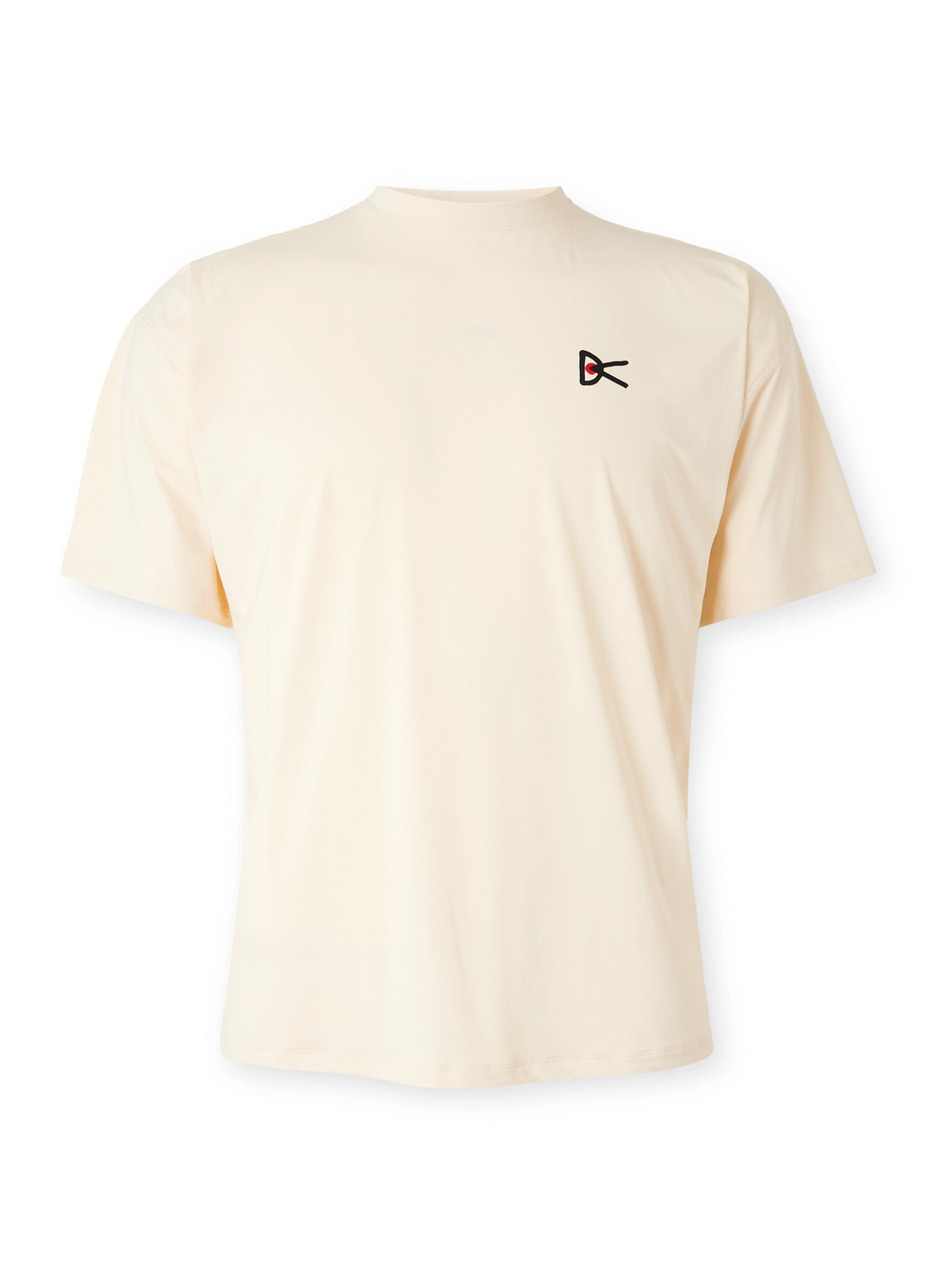 District Vision Logo-print Stretch-jersey T-shirt In Neutral