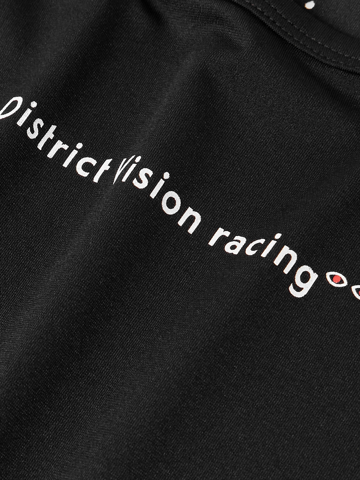 District Vision Perforated Logo-print Aloe Stretch-jersey Tank Top In Black