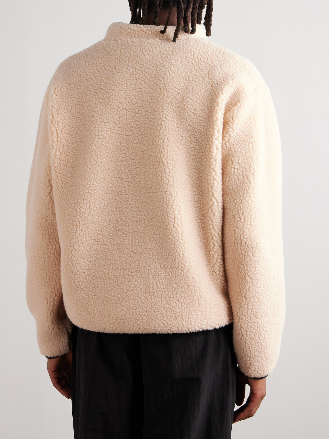 District Vision Doug Fleece Half-zip Sweatshirt In Neutral