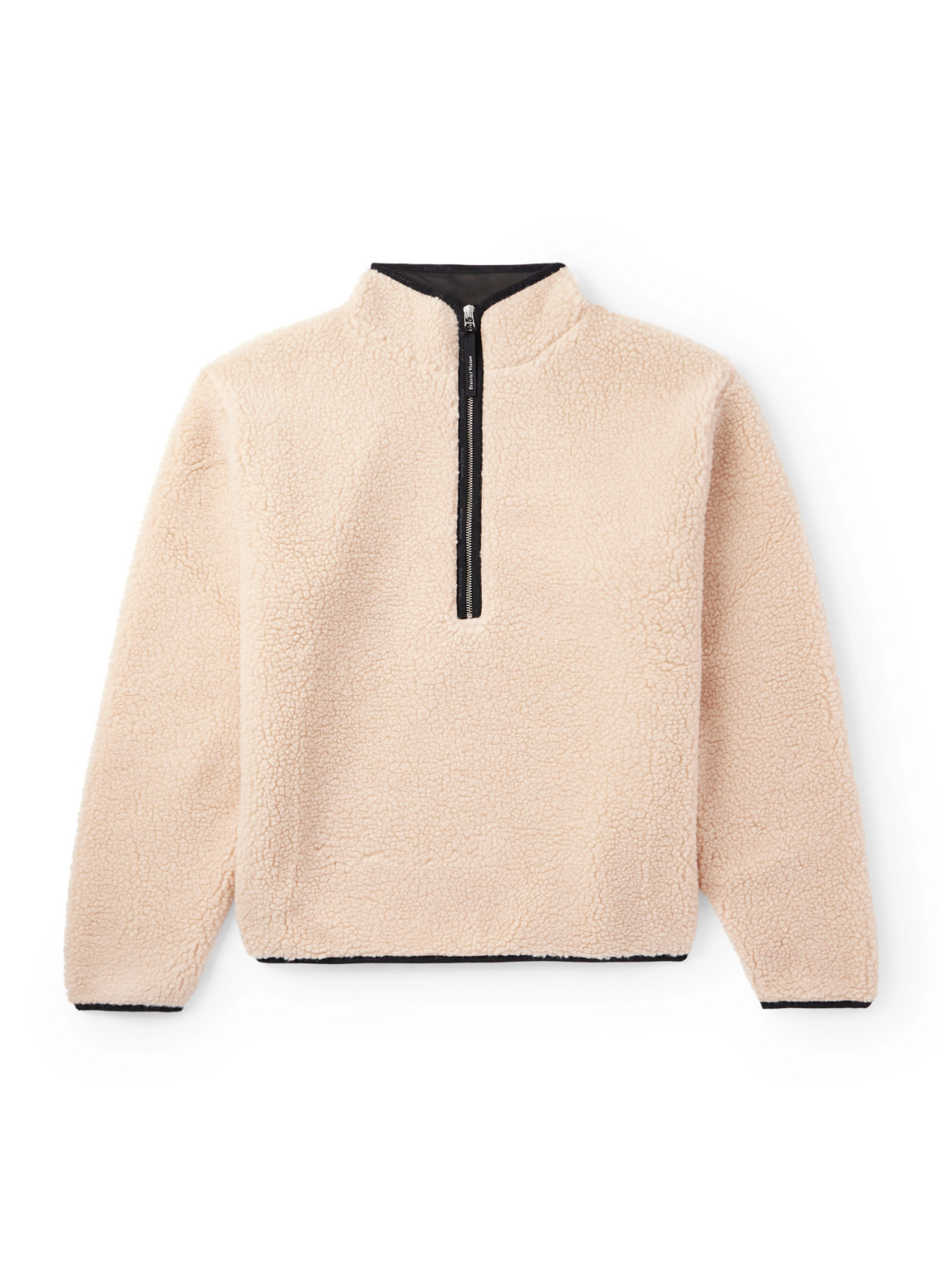 District Vision Doug Fleece Half-zip Sweatshirt In Neutral