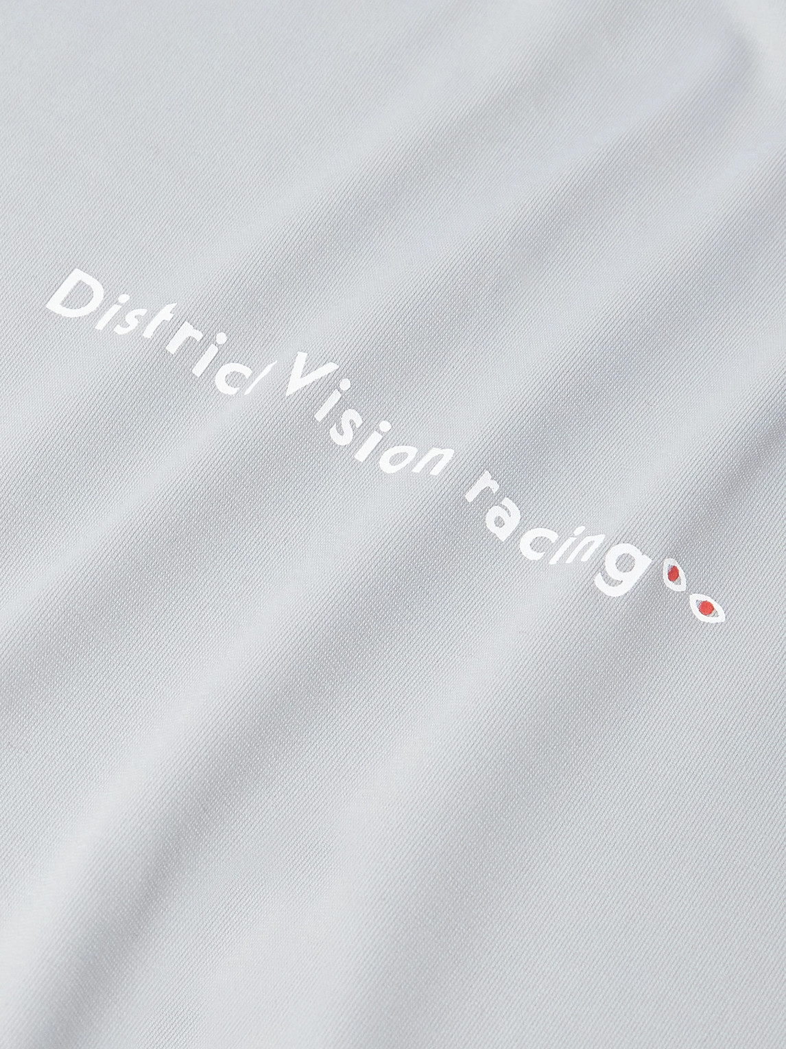 District Vision Logo-print Perforated Aloe Stretch-jersey T-shirt In Gray