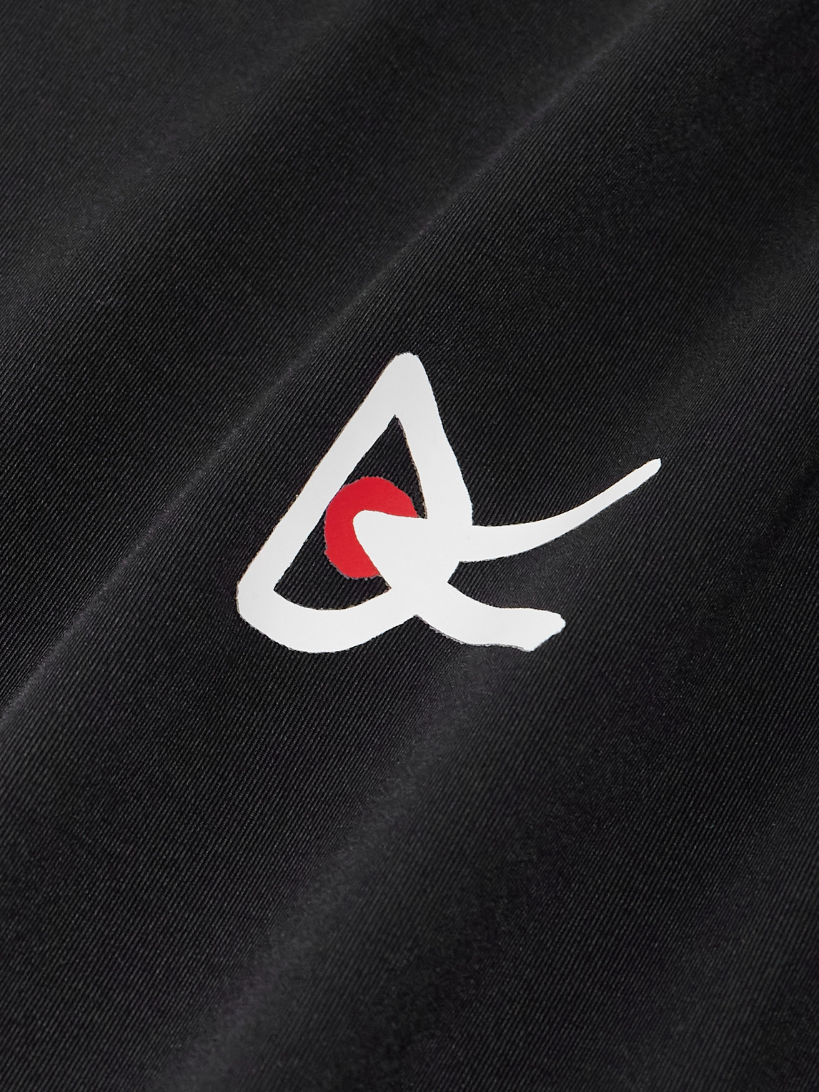 District Vision Logo-print Stretch-jersey T-shirt In Black