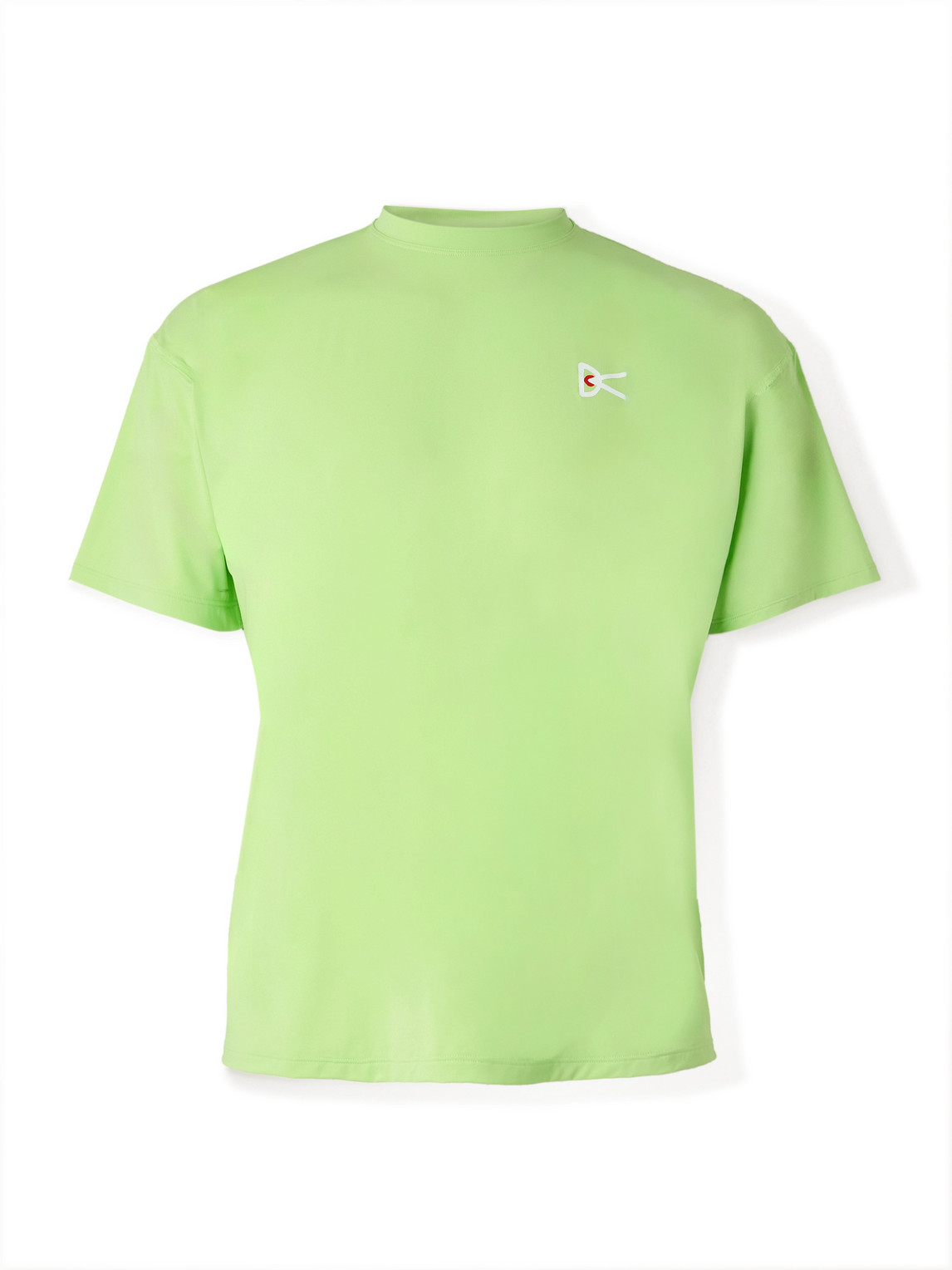 District Vision Logo-print Stretch-jersey T-shirt In Green