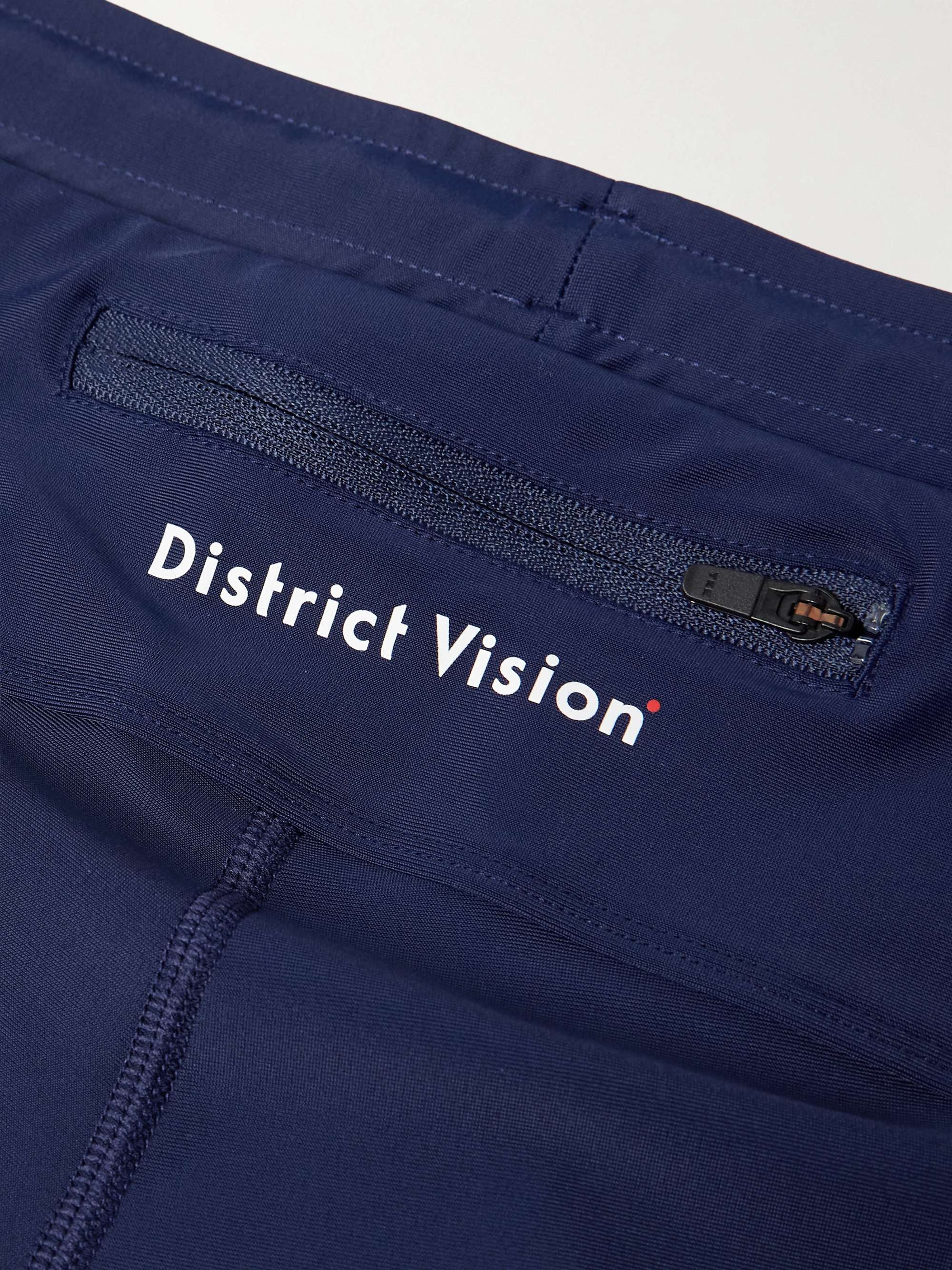 DISTRICT VISION شورت TomTom Speed Tight للركض من قماش عازل تقني مطاط