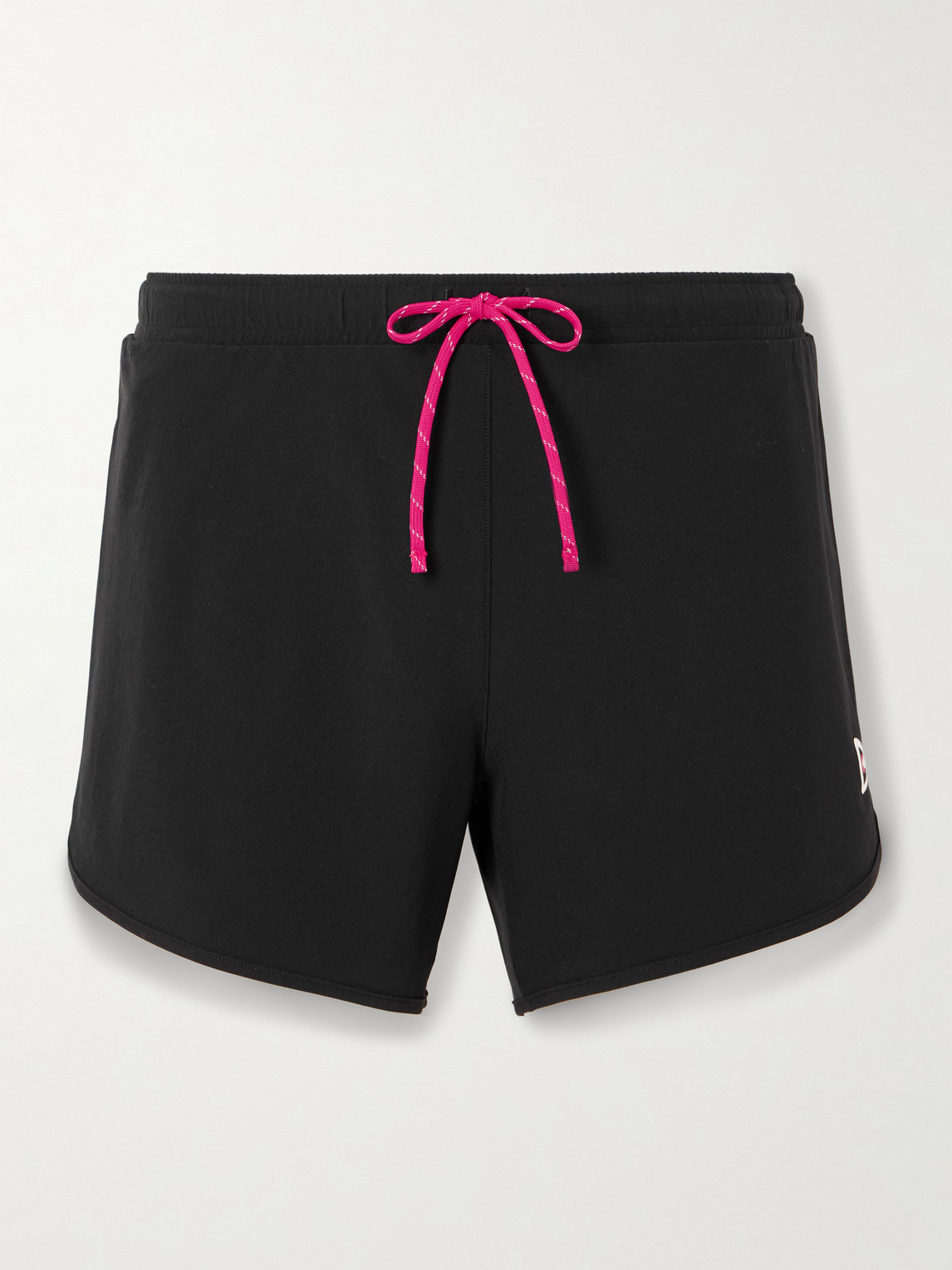 Straight-Leg Logo-Print 5" Stretch-Jersey Running Shorts