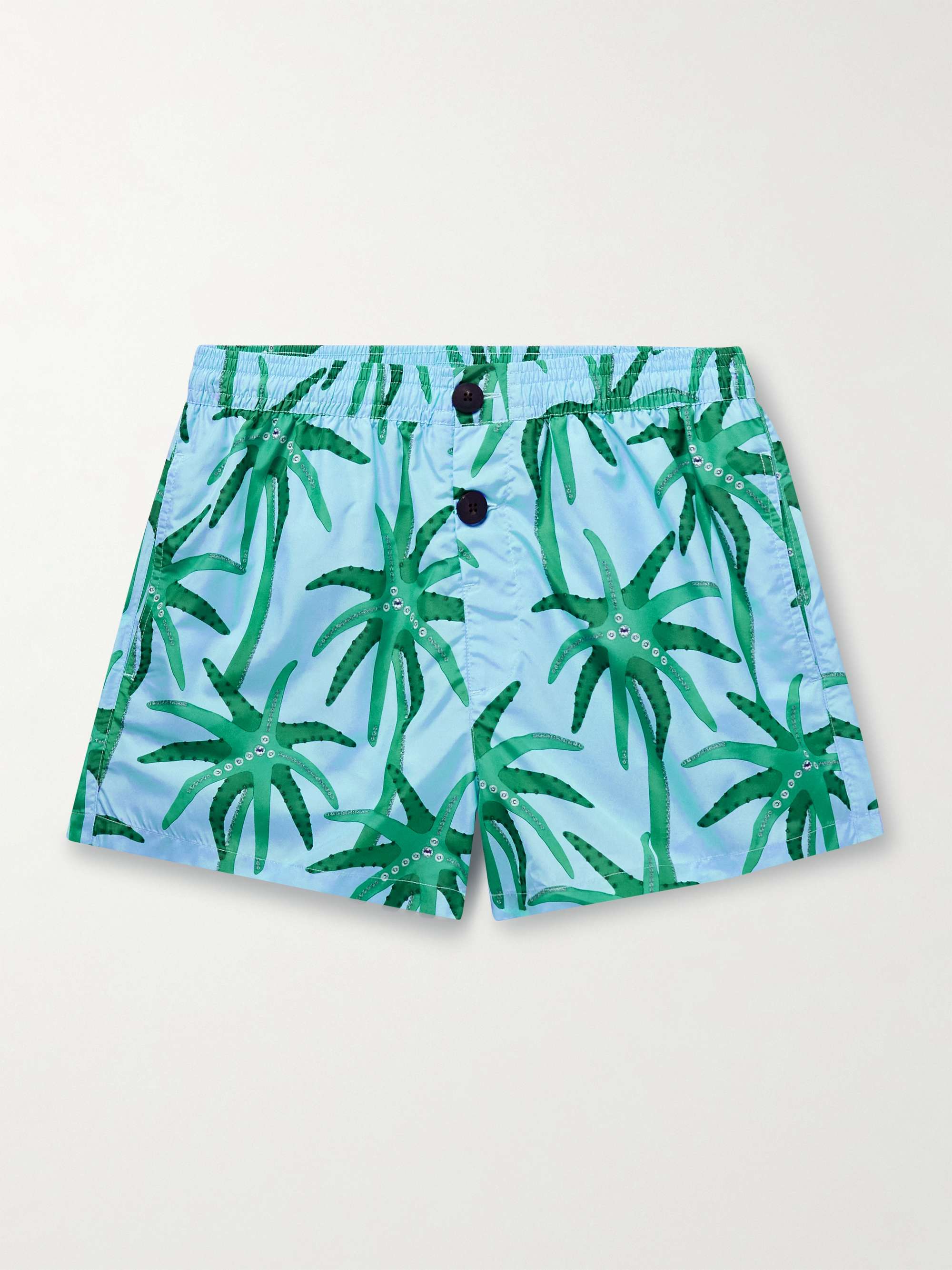 JACQUEMUS Straight-Leg Short-Length Printed Swim Shorts for