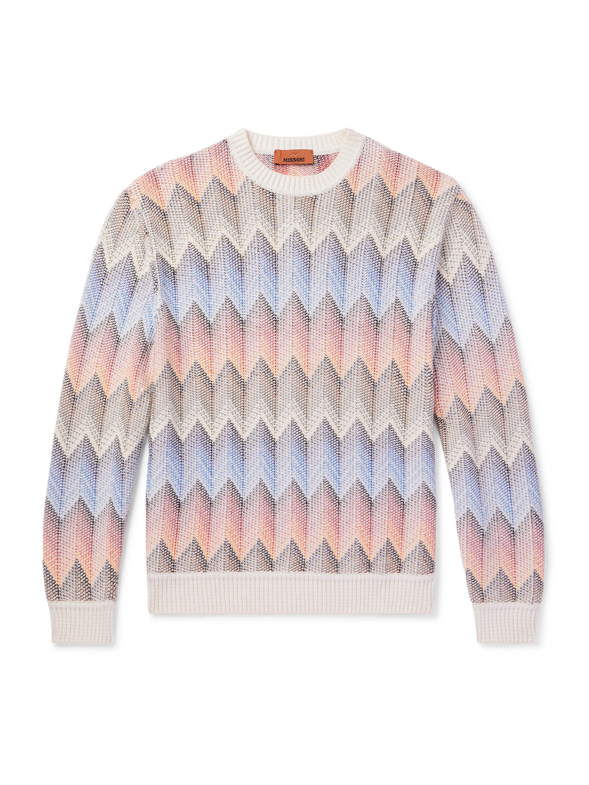 Missoni Striped Cotton-blend Sweater In Multi