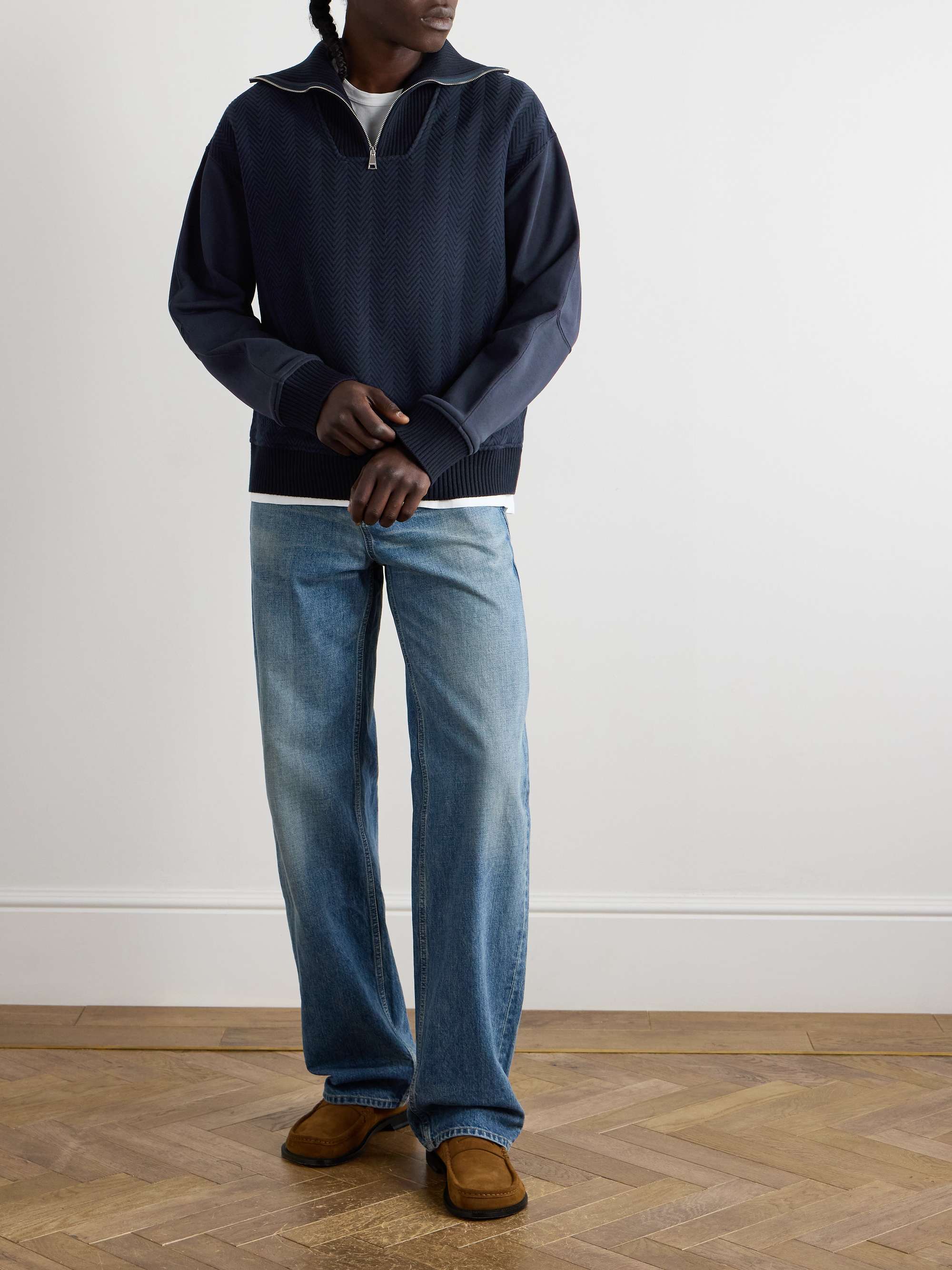 MISSONI Cotton-Jersey Half-Zip Sweatshirt for Men | MR PORTER
