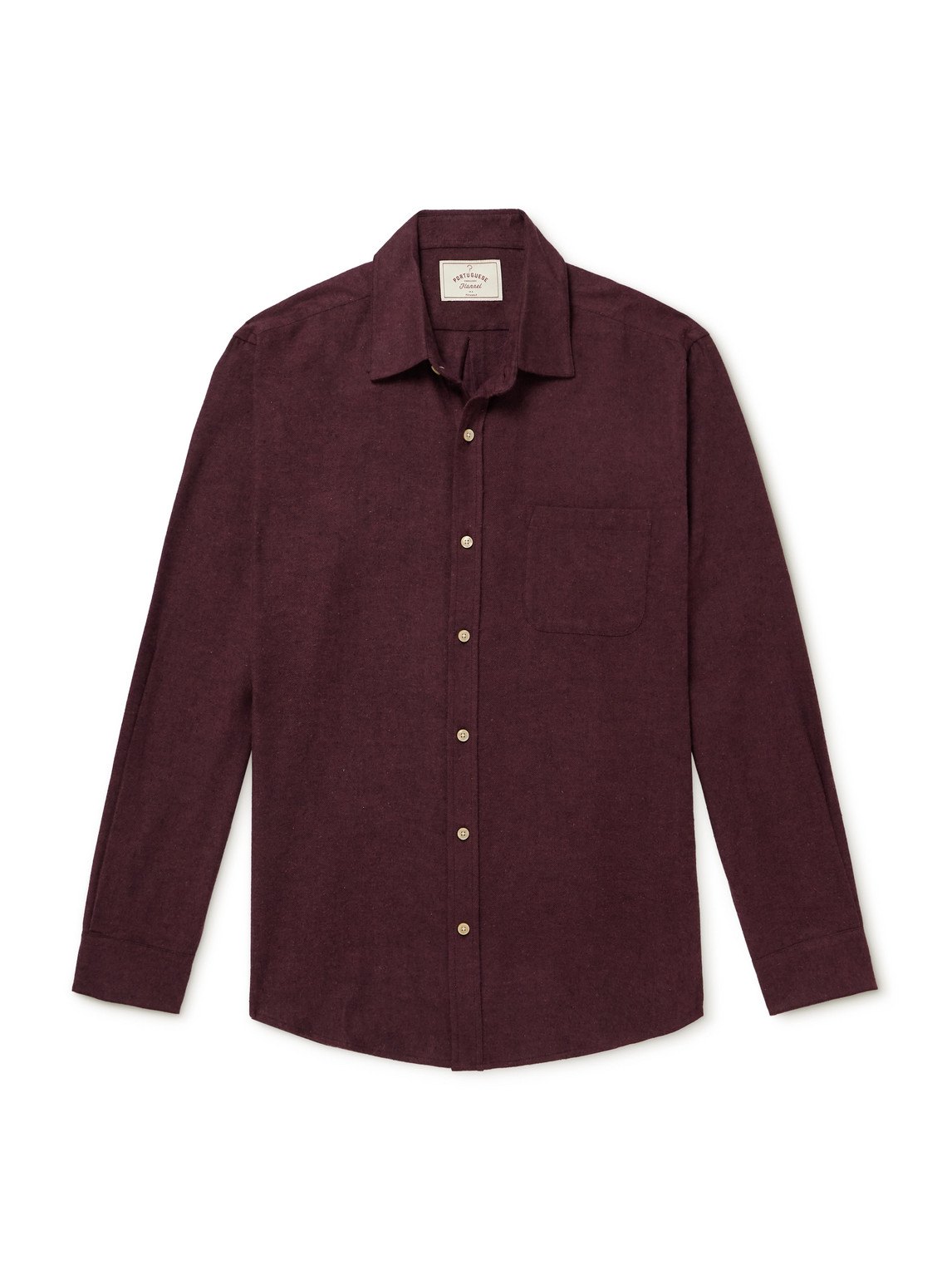 Portuguese Flannel Teca Cotton-flannel Shirt In Red