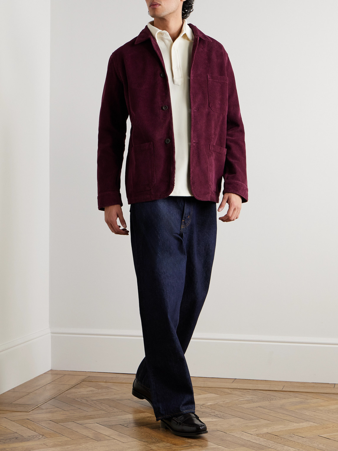 Portuguese Flannel Origem Jersey Polo Shirt In Neutrals