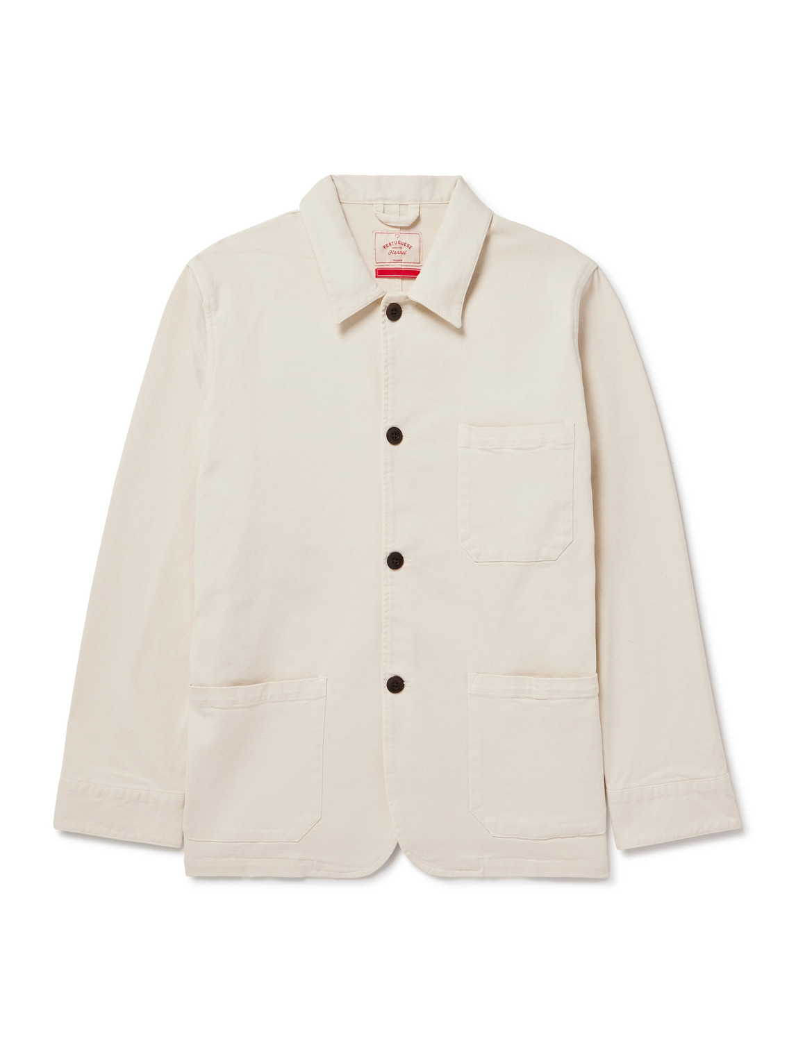 Portuguese Flannel Labura Cotton-twill Overshirt In Neutrals