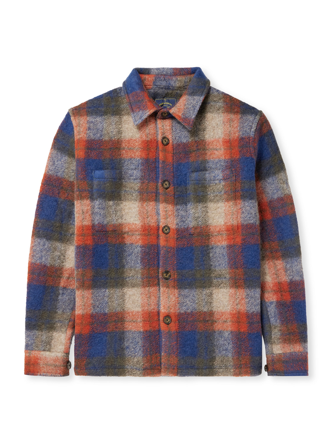 Portuguese Flannel - Striped Cotton-Seersucker Overshirt