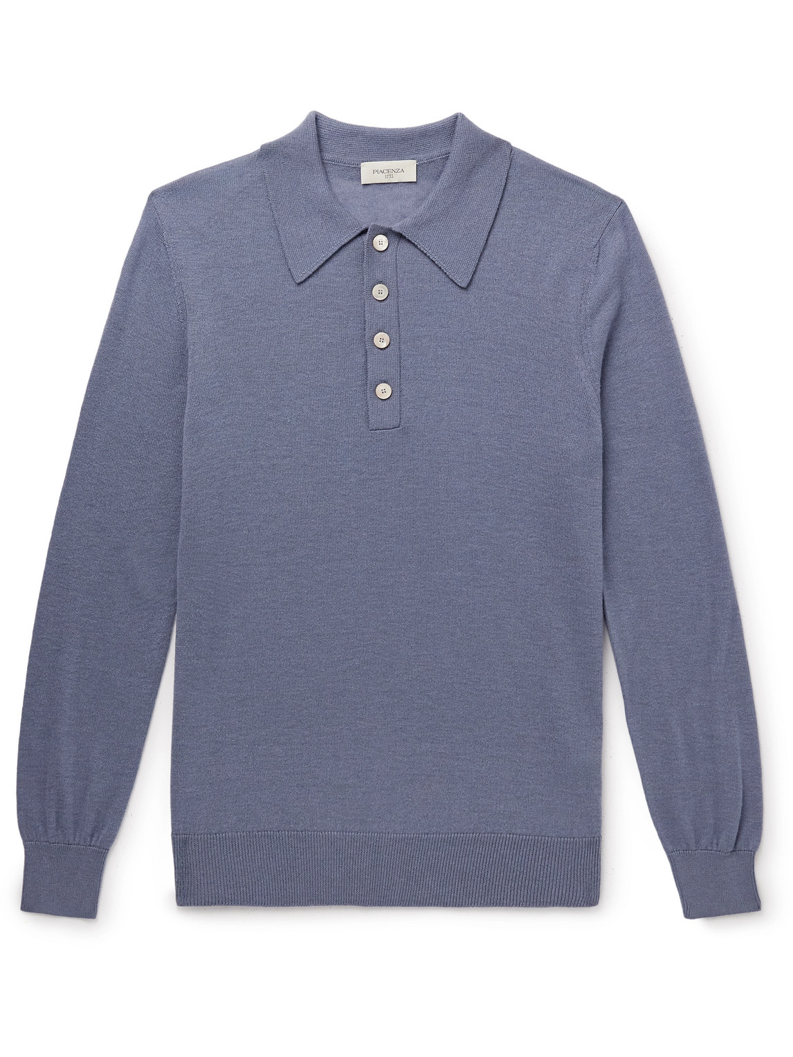 Slim-Fit Mulberry Silk and Cashmere-Blend Polo Shirt