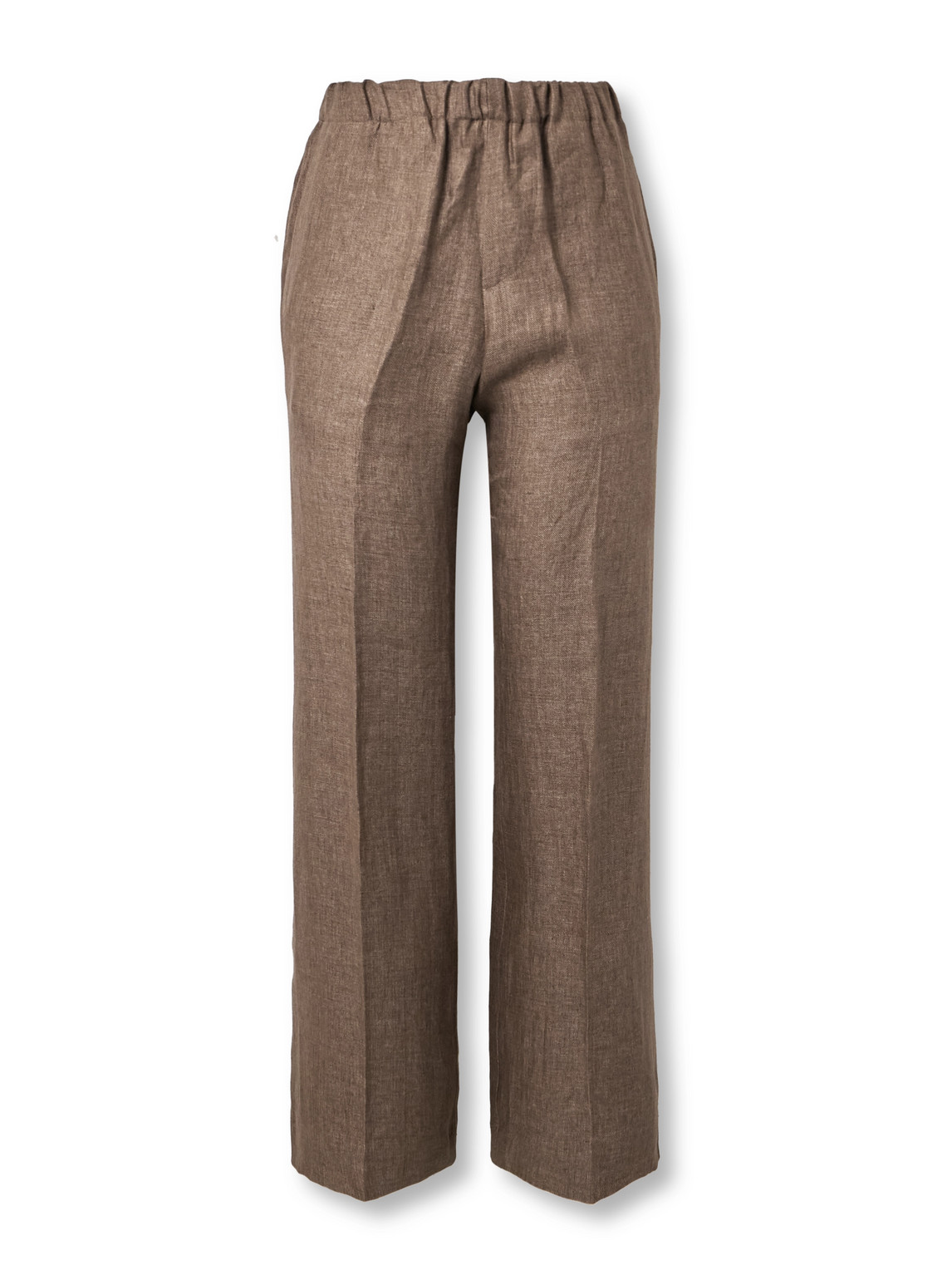 Straight-Leg Linen Trousers