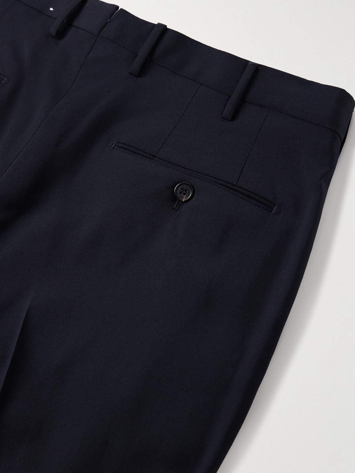 Incotex Venezia 1951 Slim-fit Virgin Wool Trousers In Blue
