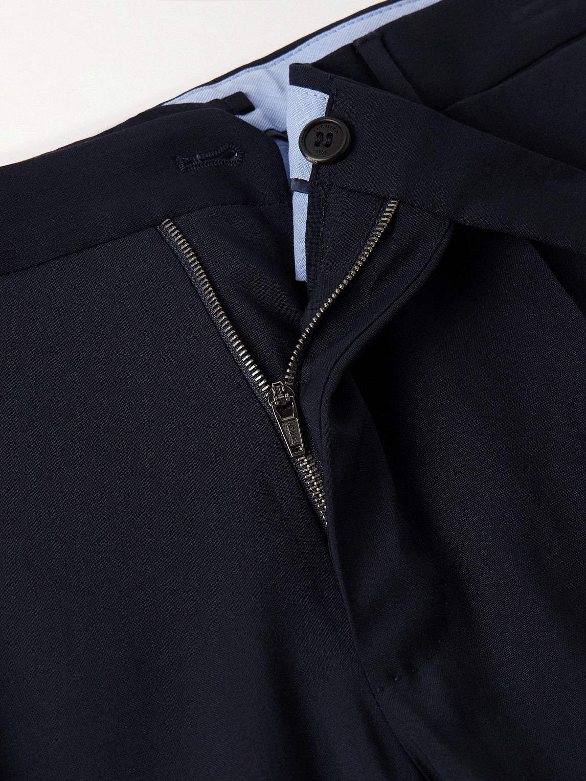 Incotex Venezia 1951 Slim-fit Virgin Wool Trousers In Blue