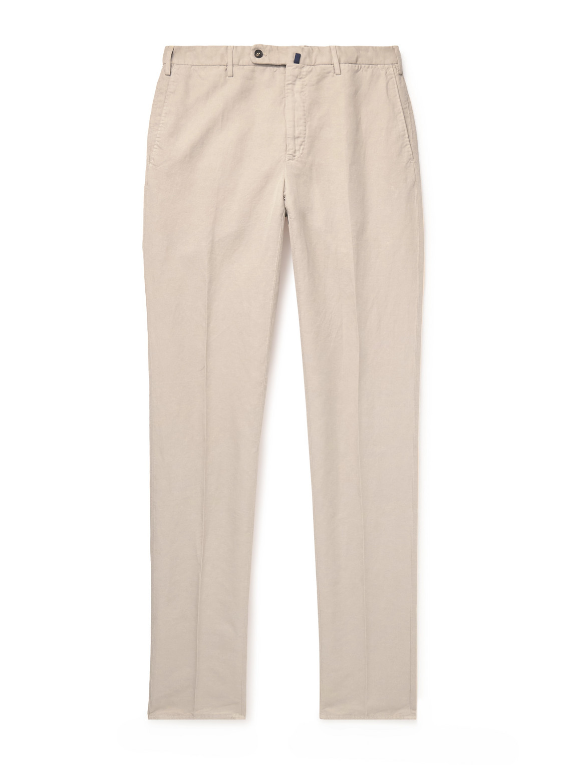 Incotex Venezia 1951 Slim-fit Garment-dyed Chinolino Trousers In Neutrals