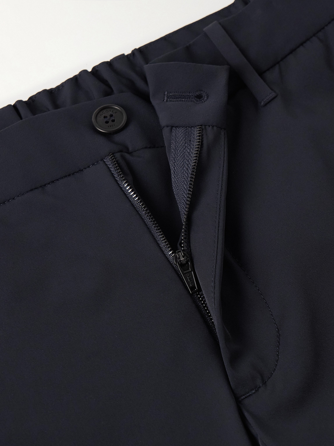 Incotex Teknosartorial Slim-fit Stretch-shell Trousers In Blue