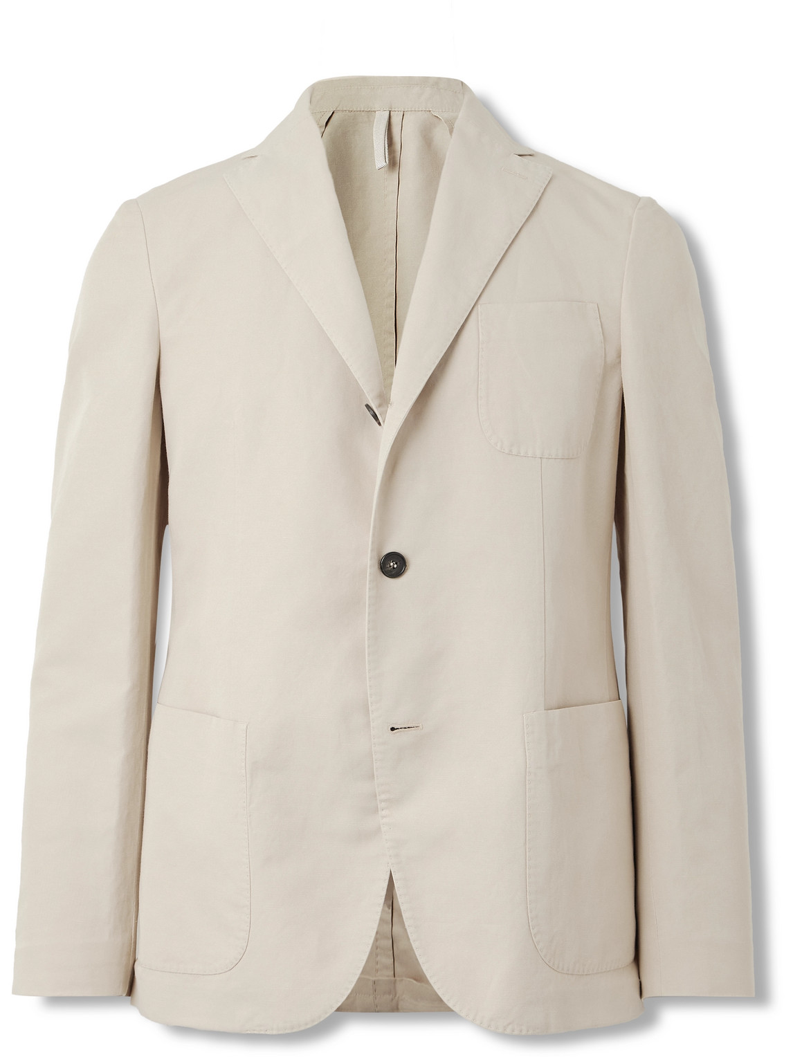 Incotex Venezia 1951 Garment-dyed Chinolino Suit Jacket In Neutrals