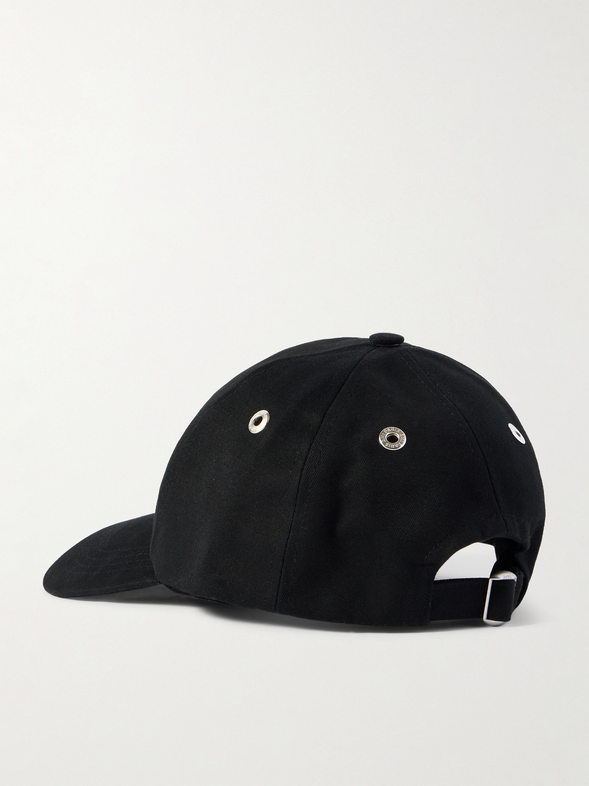 Ami Alexandre Mattiussi Logo-embroidered Cotton-twill Baseball Cap In Black