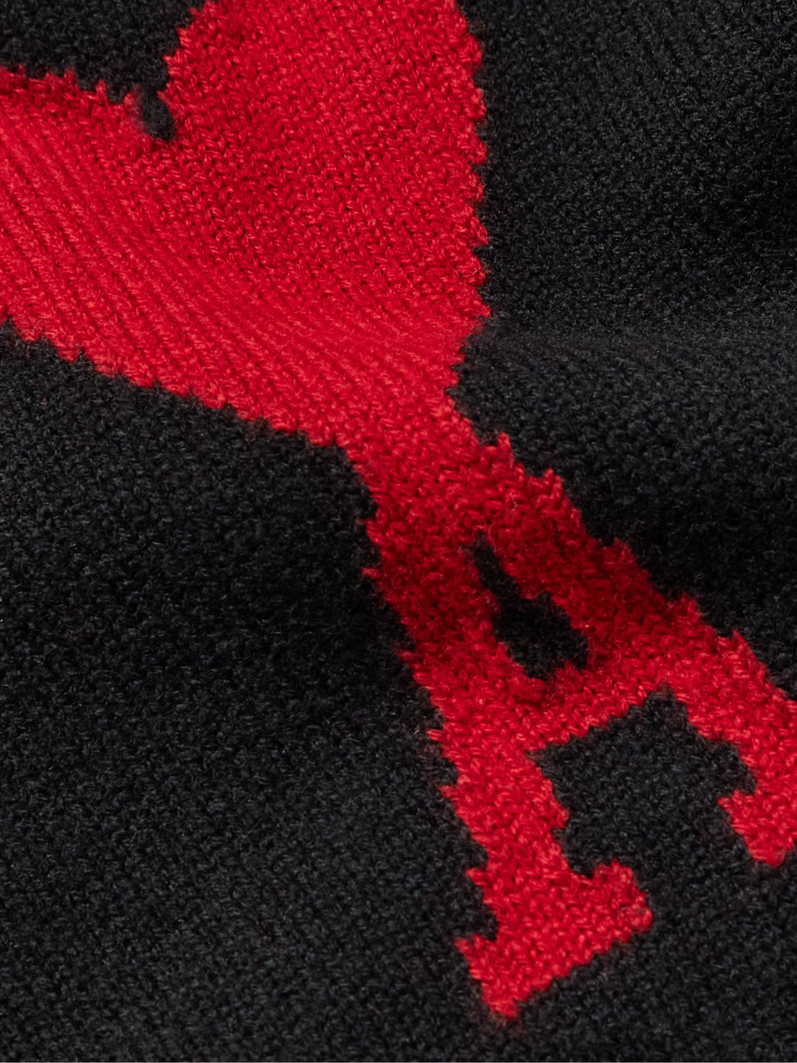 Ami Alexandre Mattiussi Ami Paris Ami Paris De Coeur Wool Cardigan In Black