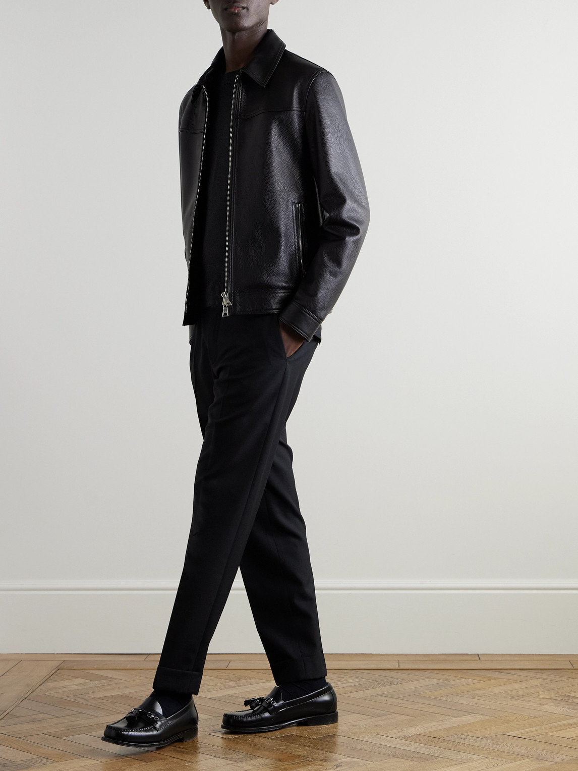 Ami Alexandre Mattiussi Ami Black Cotton Jersey Fleece Sweater With Monogram Motif In Black