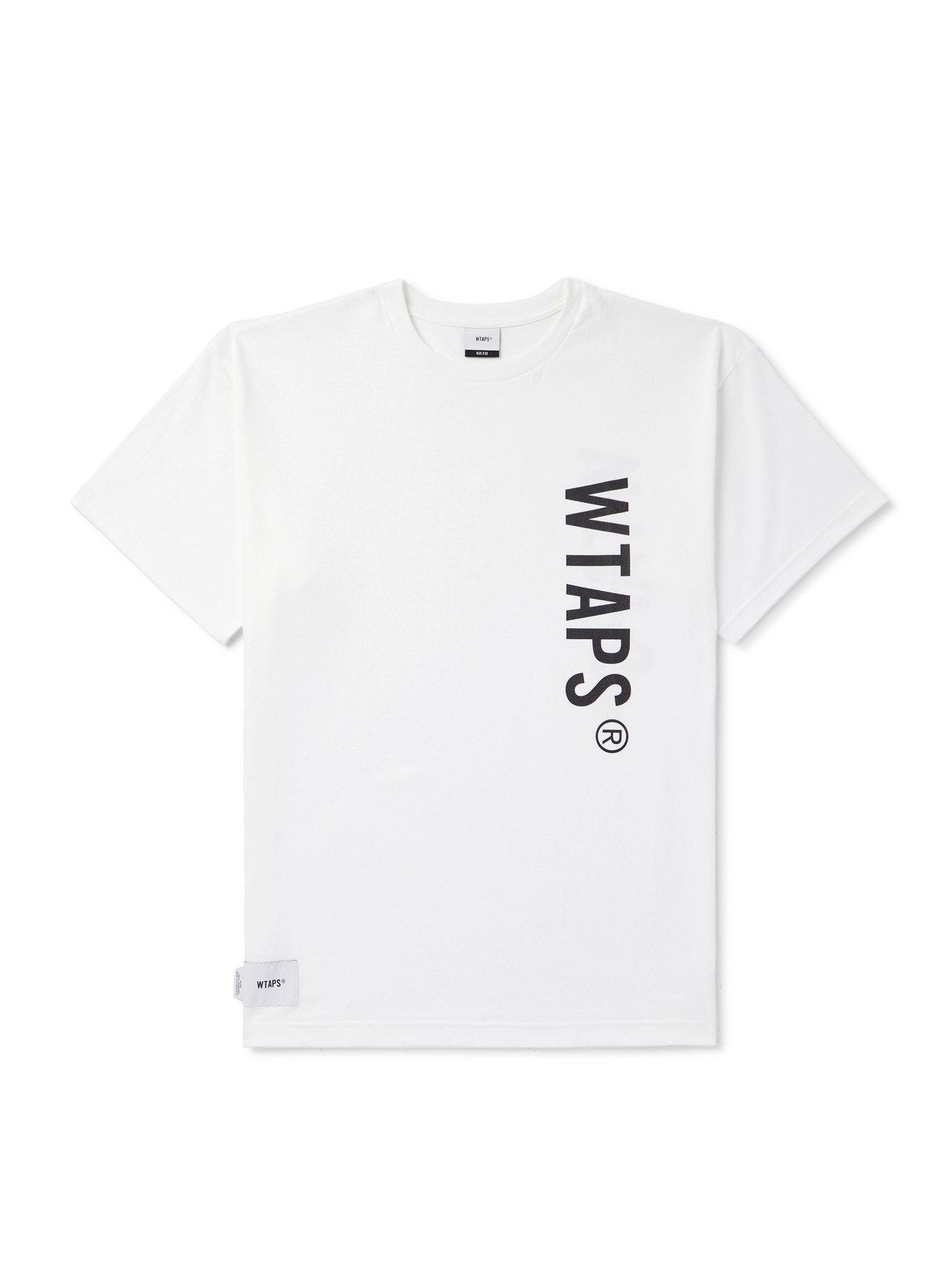 Wtaps Logo-print Cotton-jersey T-shirt In White