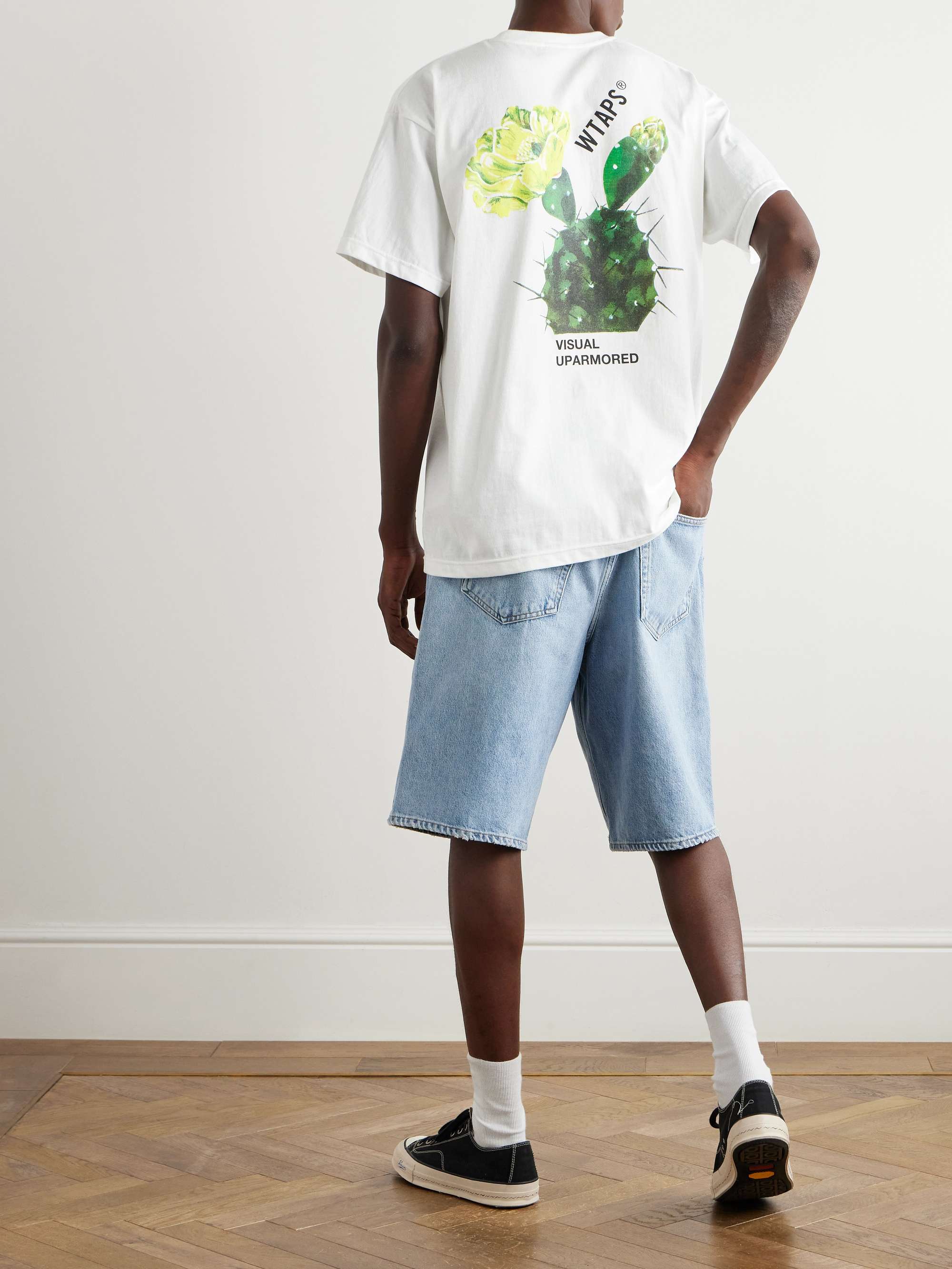 WTAPS® Cacto Logo-Print Cotton-Jersey T-Shirt for Men | MR