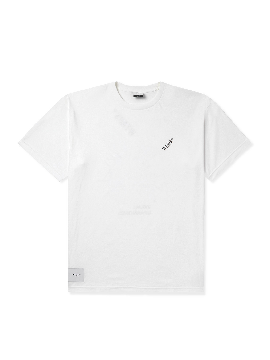 Wtaps Cacto Logo-print Cotton-jersey T-shirt In White
