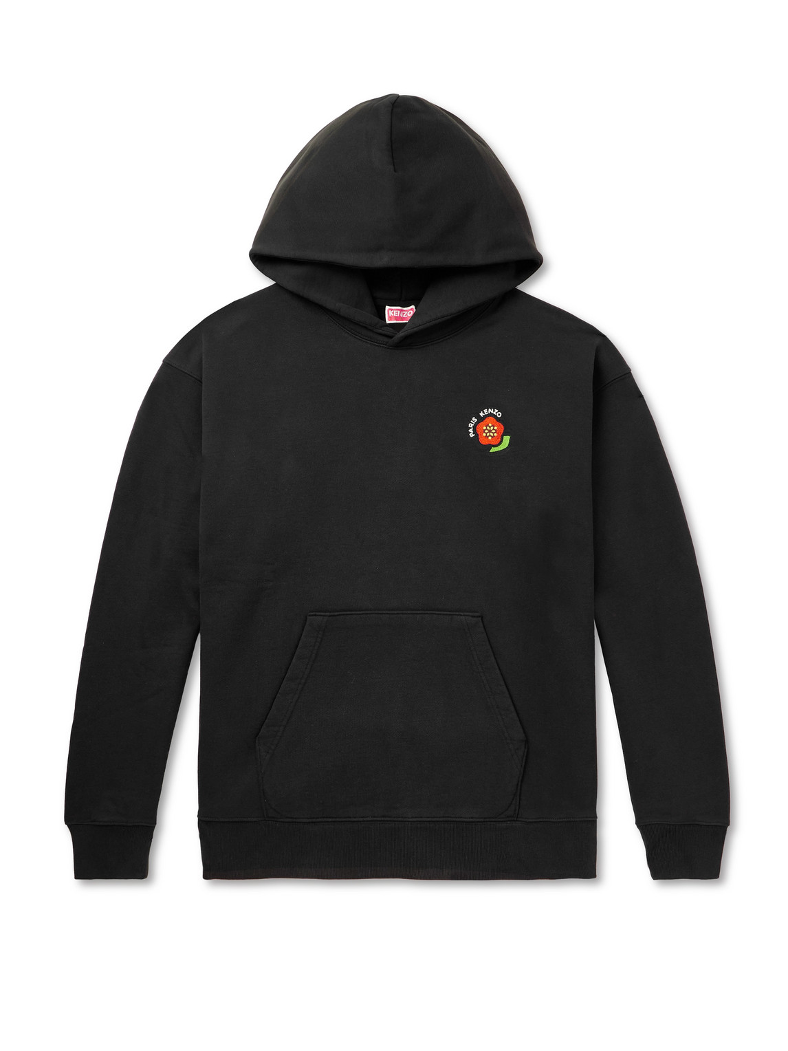 Pop Oversized Logo-Embroidered Cotton-Jersey Hoodie