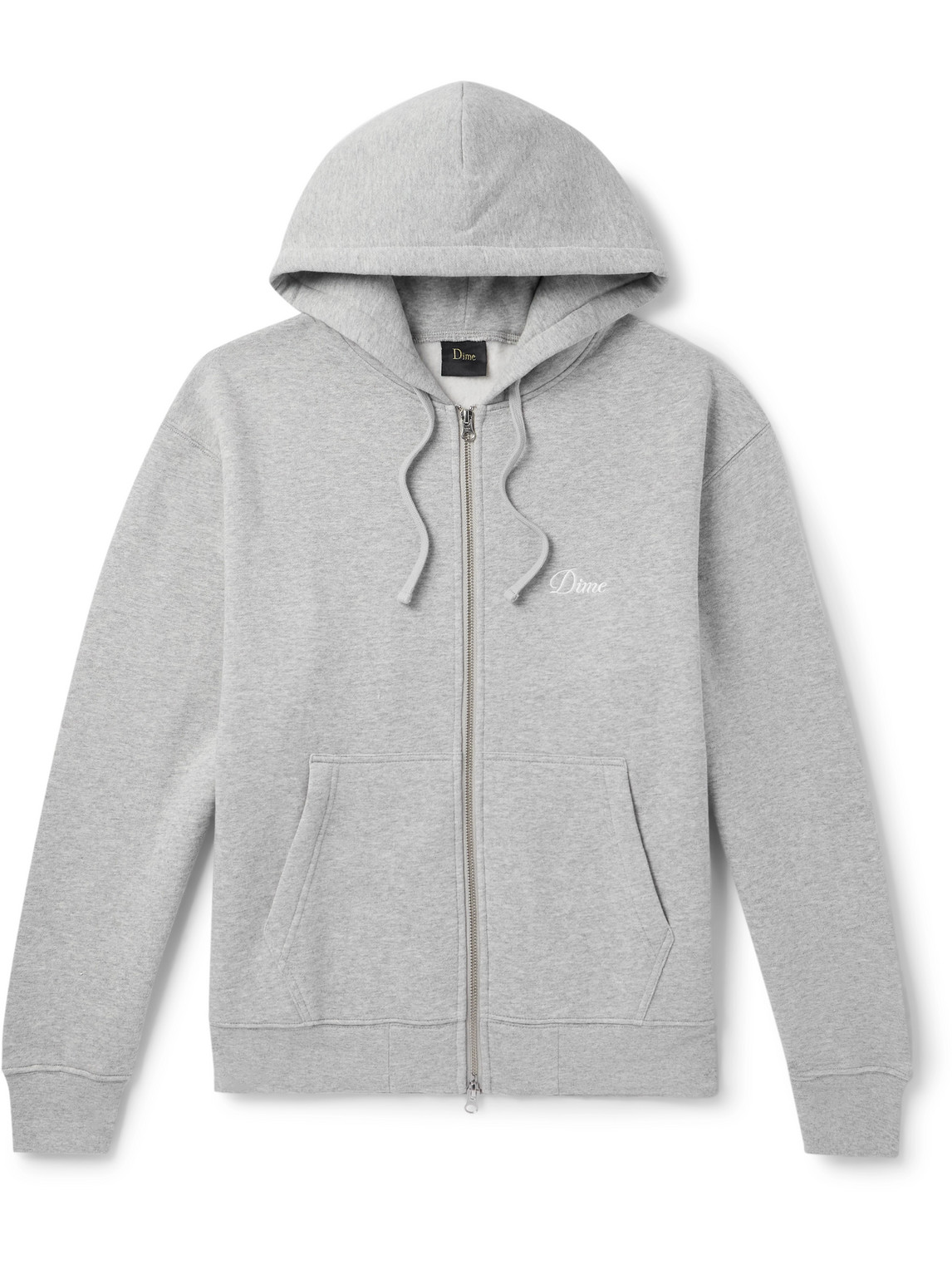 DIME - Logo-Embroidered Cotton-Jersey Hoodie - Curated Menswear
