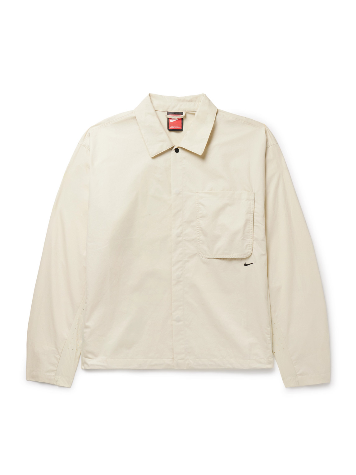 Sportswear Tech Perforated Cotton-Twill Jacket