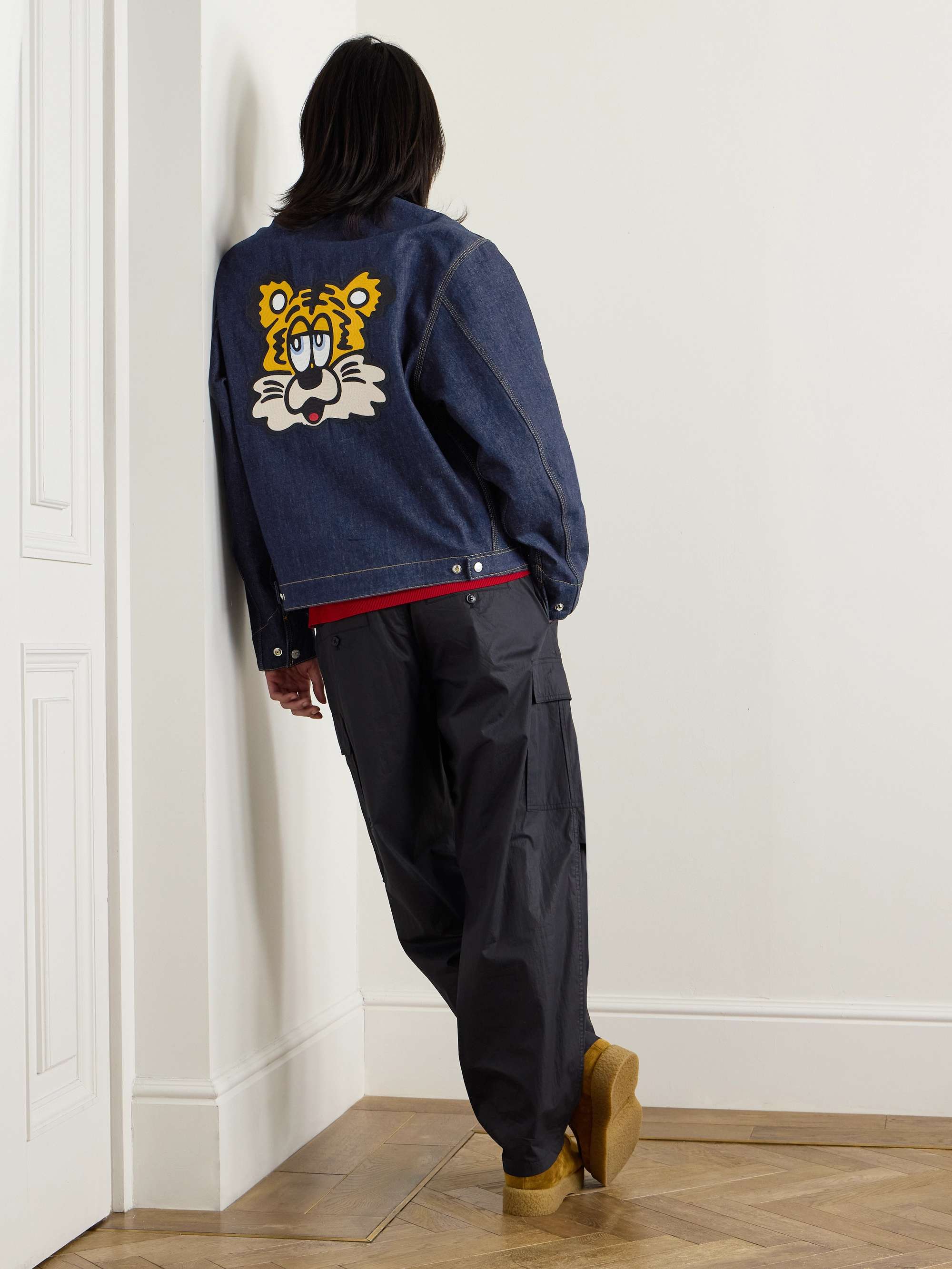 Blue + Verdy Market Corduroy-Trimmed Logo-Embroidered